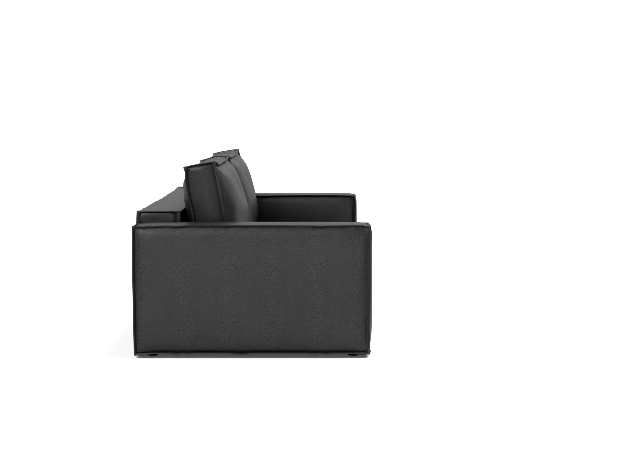 Schlafsofa Newilla Lederoptik Faunal 550-Black