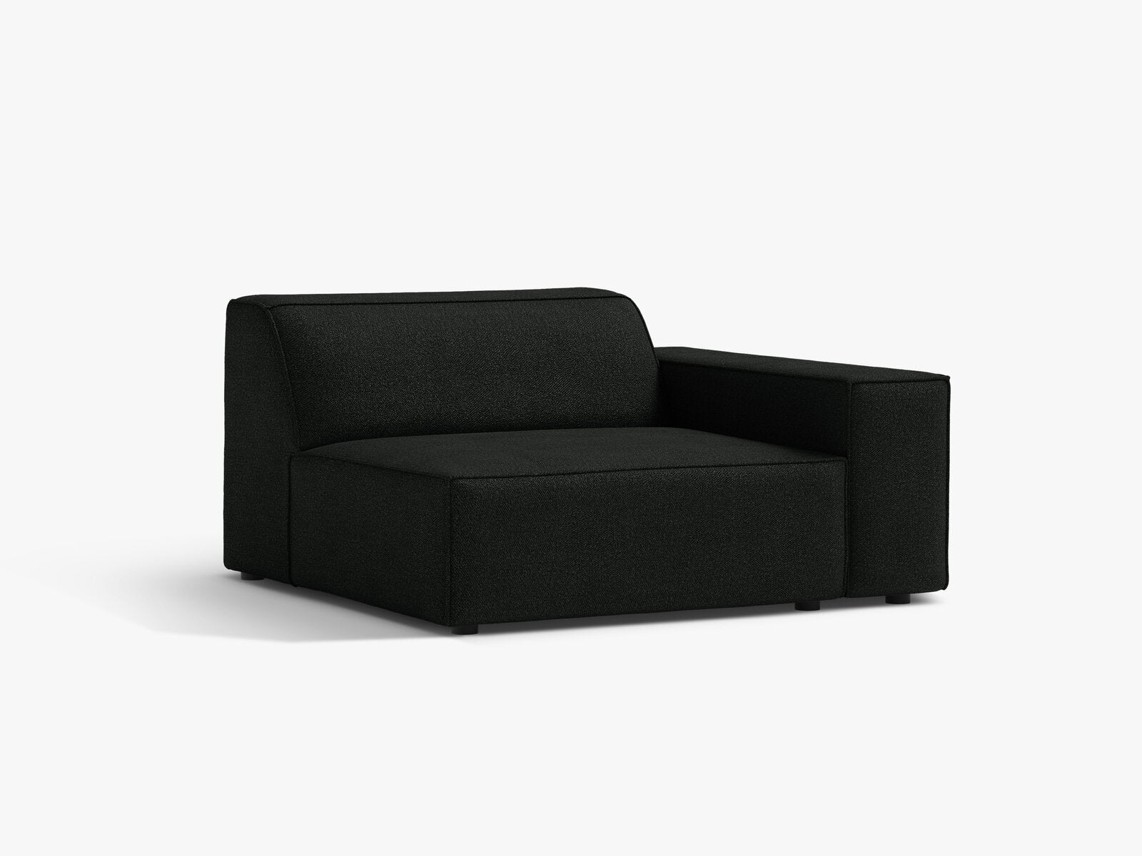 Micadoni Jodie Sofamodul Rechts Boucle Baloo Schwarz