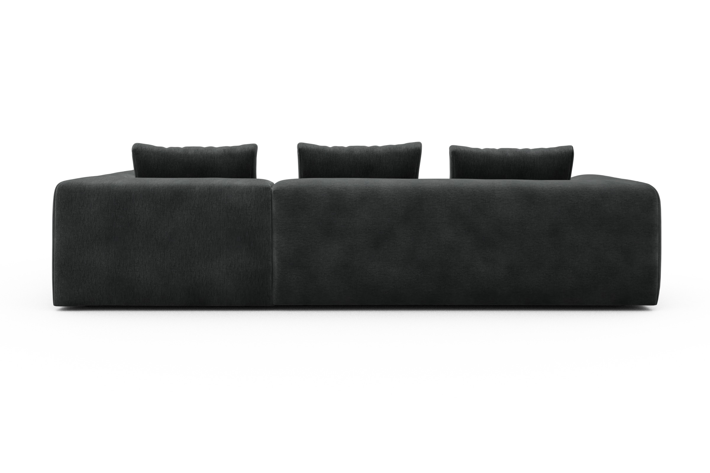 Ecksofa Fred Relax-Ecke rechts mit 2,5-Sitzer Smooth-Deep-Warm-Grey