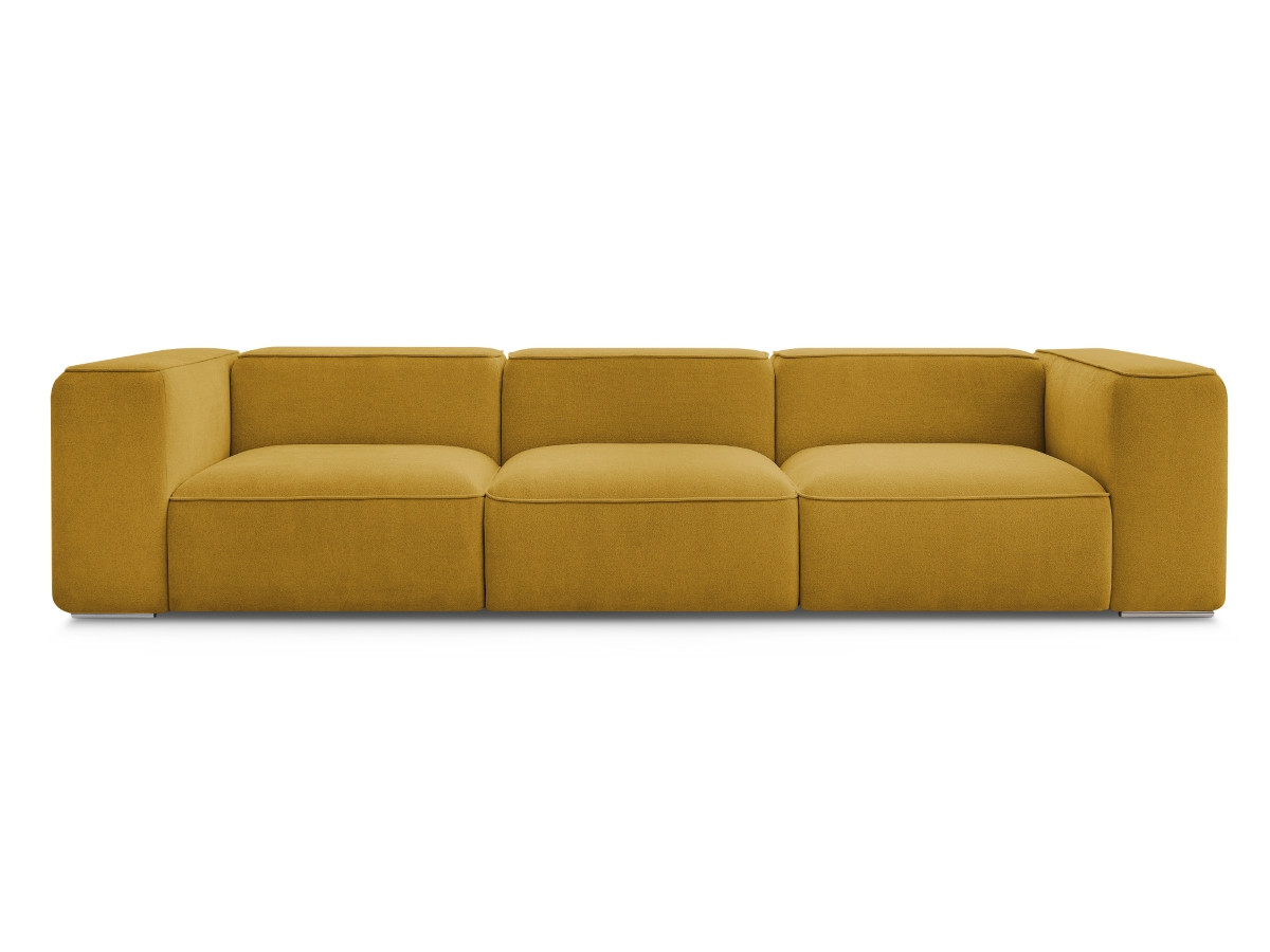 Bobochic Zephyr Sofa 3-Sitzer Strukturstoff Gelb