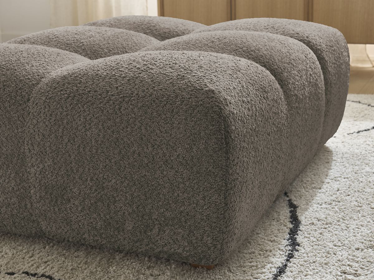 Bobochic Anakin Pouf Bouclé-Stoff Braun