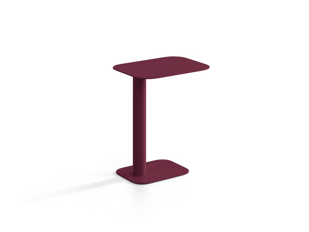 Cosmopolitan Design Beistelltisch Noli Burgundfarben