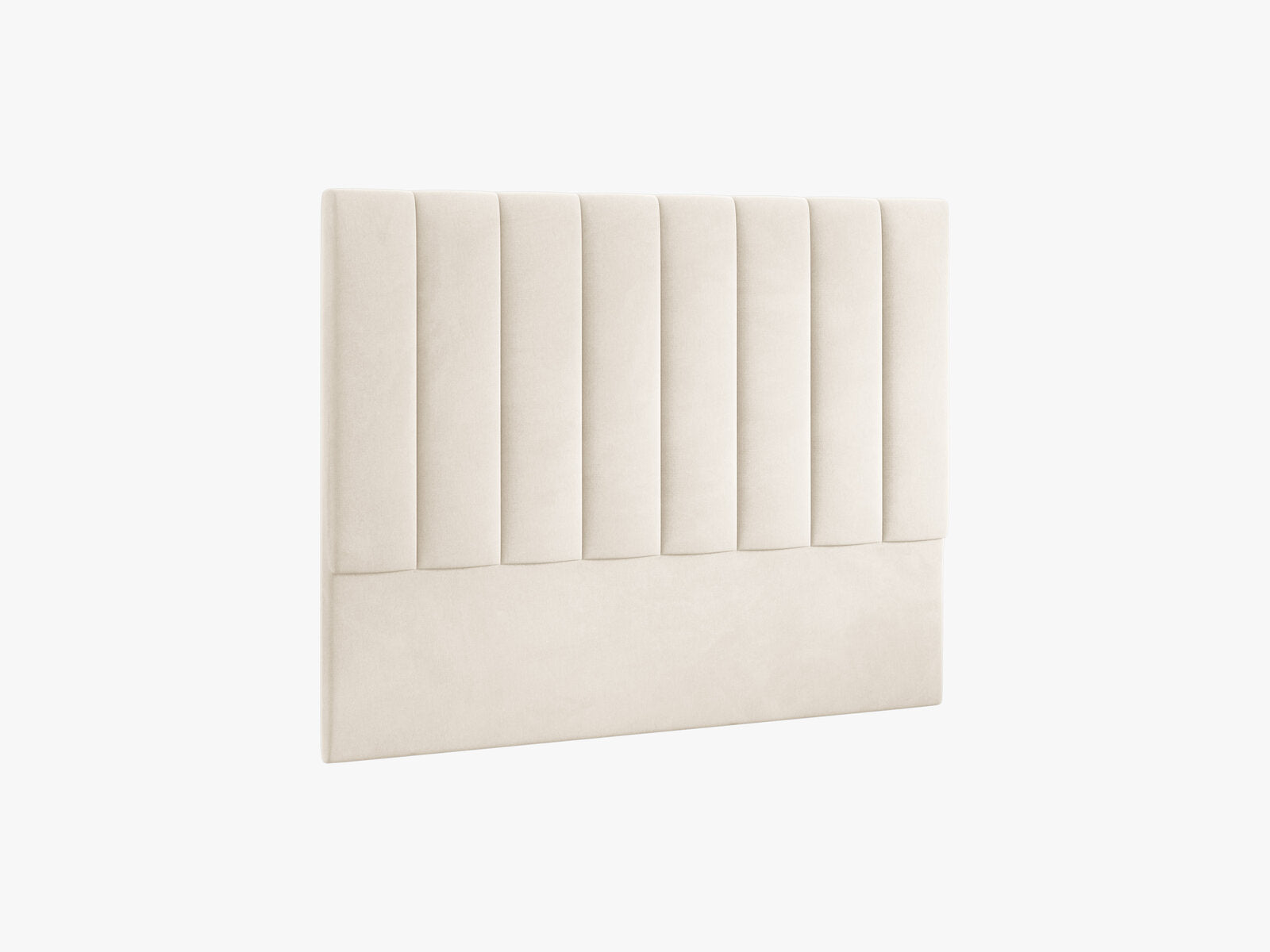 Micadoni Marl Polster-Kopfteil Samt Magic Velvet Elfenbein 160x120