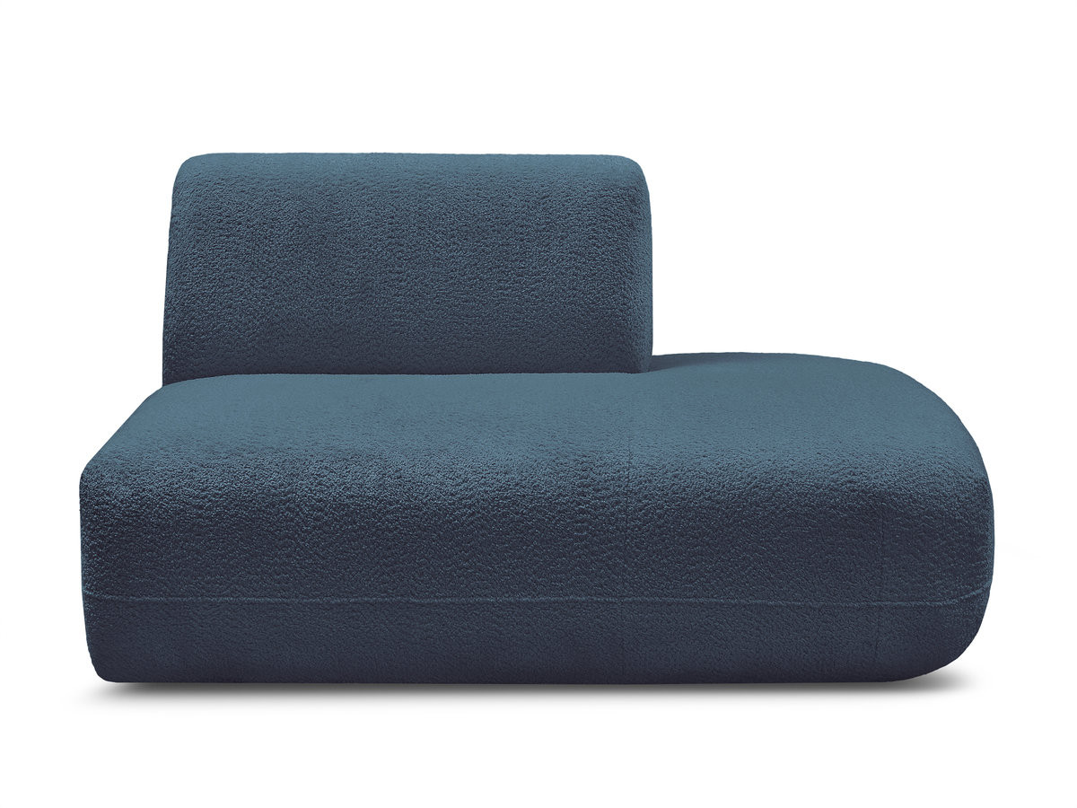 Bobochic Anda Sofamodul 2-Sitzer Chenille Hellblau Ecke rechts