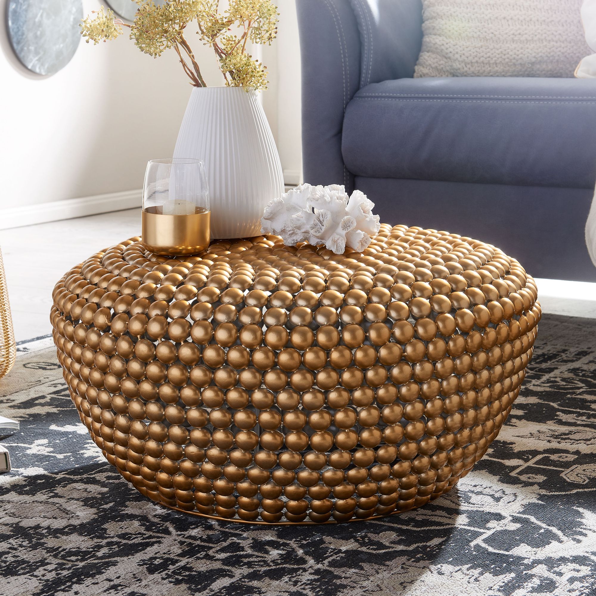 Couchtisch Brekke Gold Ø 60 × H 30 cm