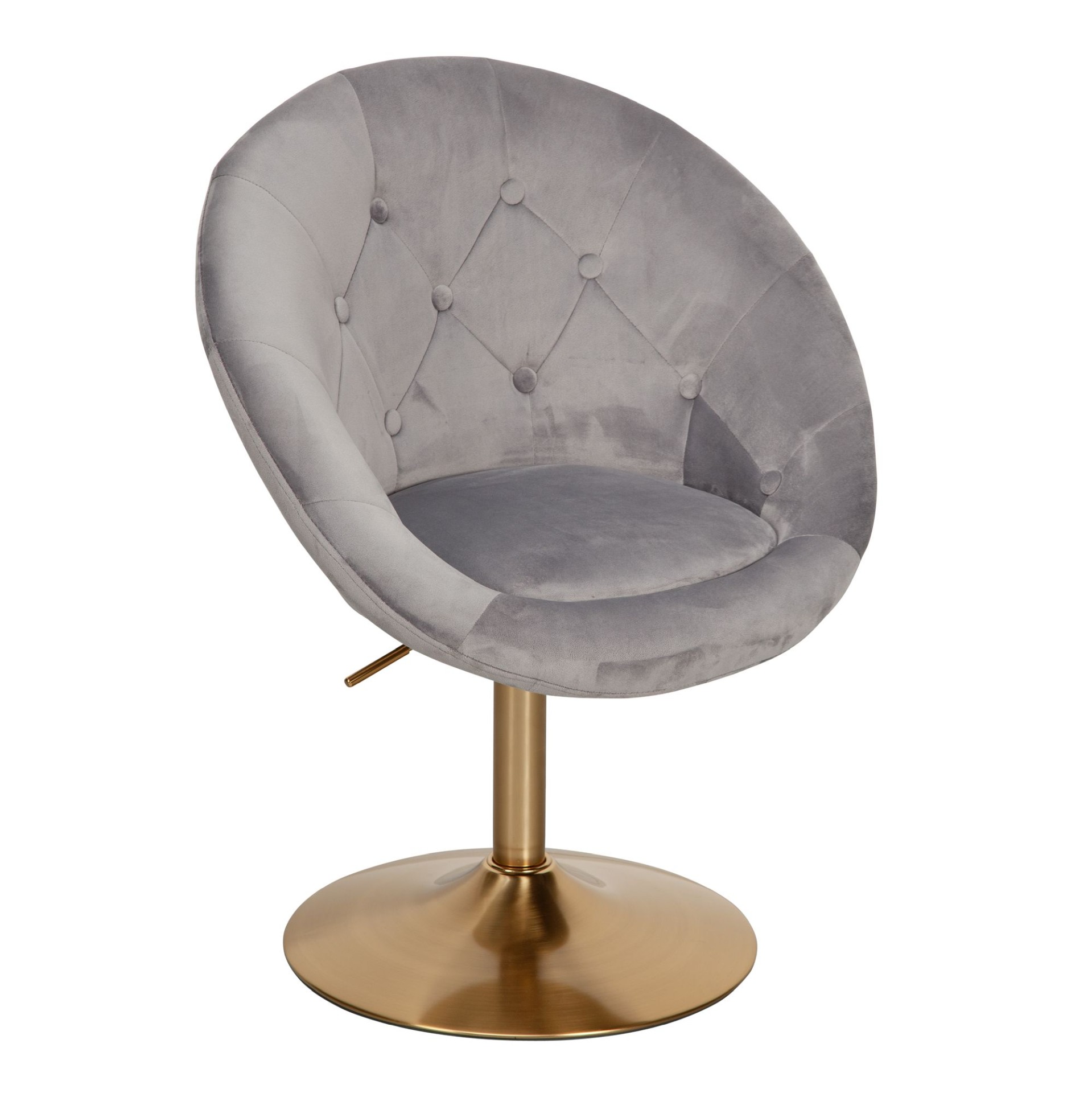 Loungesessel Fresvik Samt Grau 67 × 62 × 100 cm