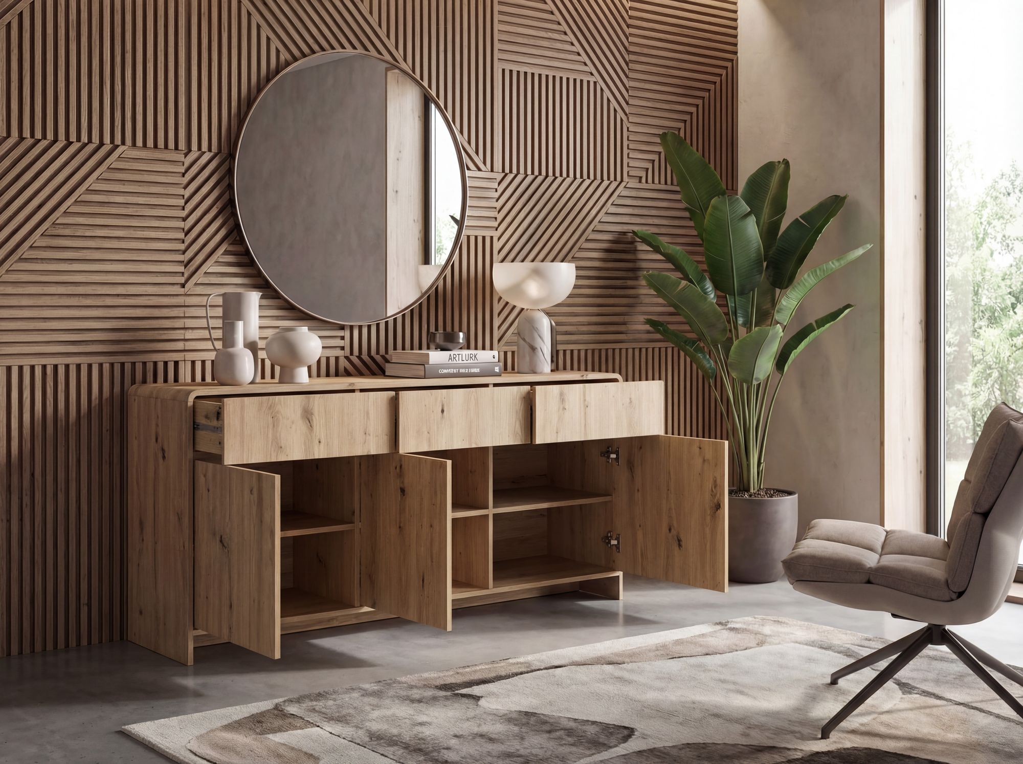 Sideboard Steigen Braun 155 × 40 × 76 cm
