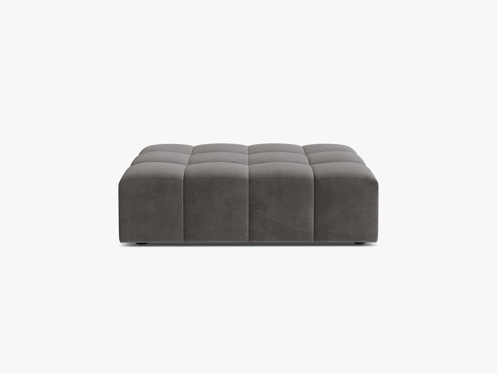 Micadoni Hocker Jennifer 1-Sitzer Samt Bluvel Hellgrau