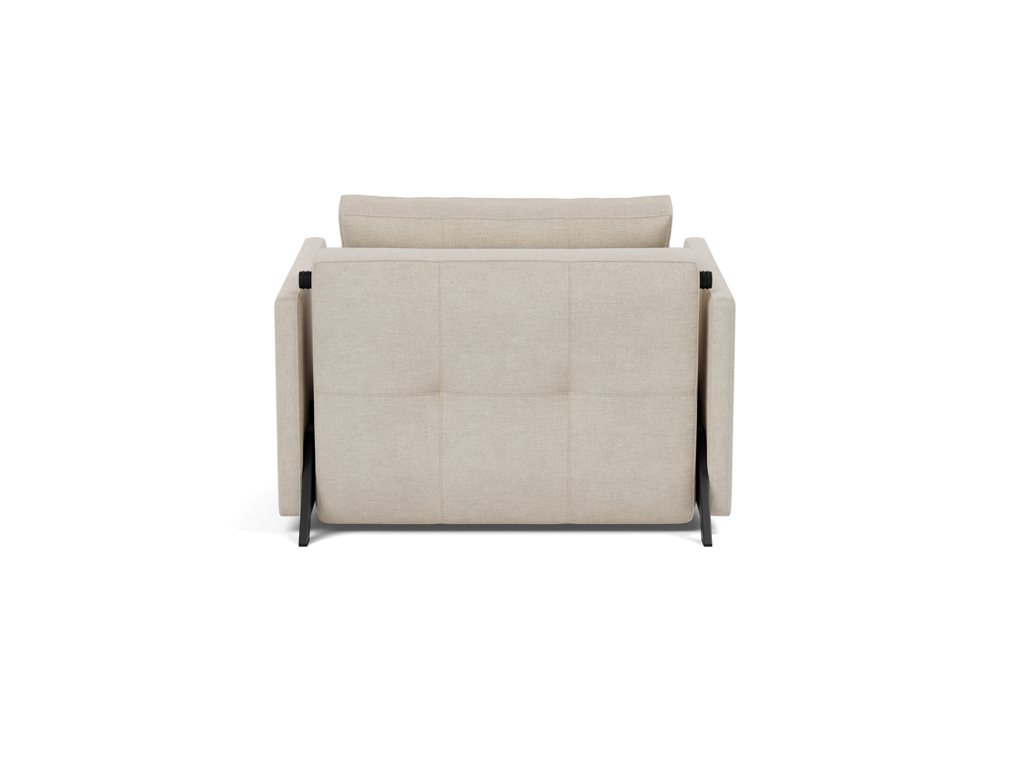 Schlafsessel Cubed 90 mit Armlehnen Flachgewebe Phobos 586-Latte
