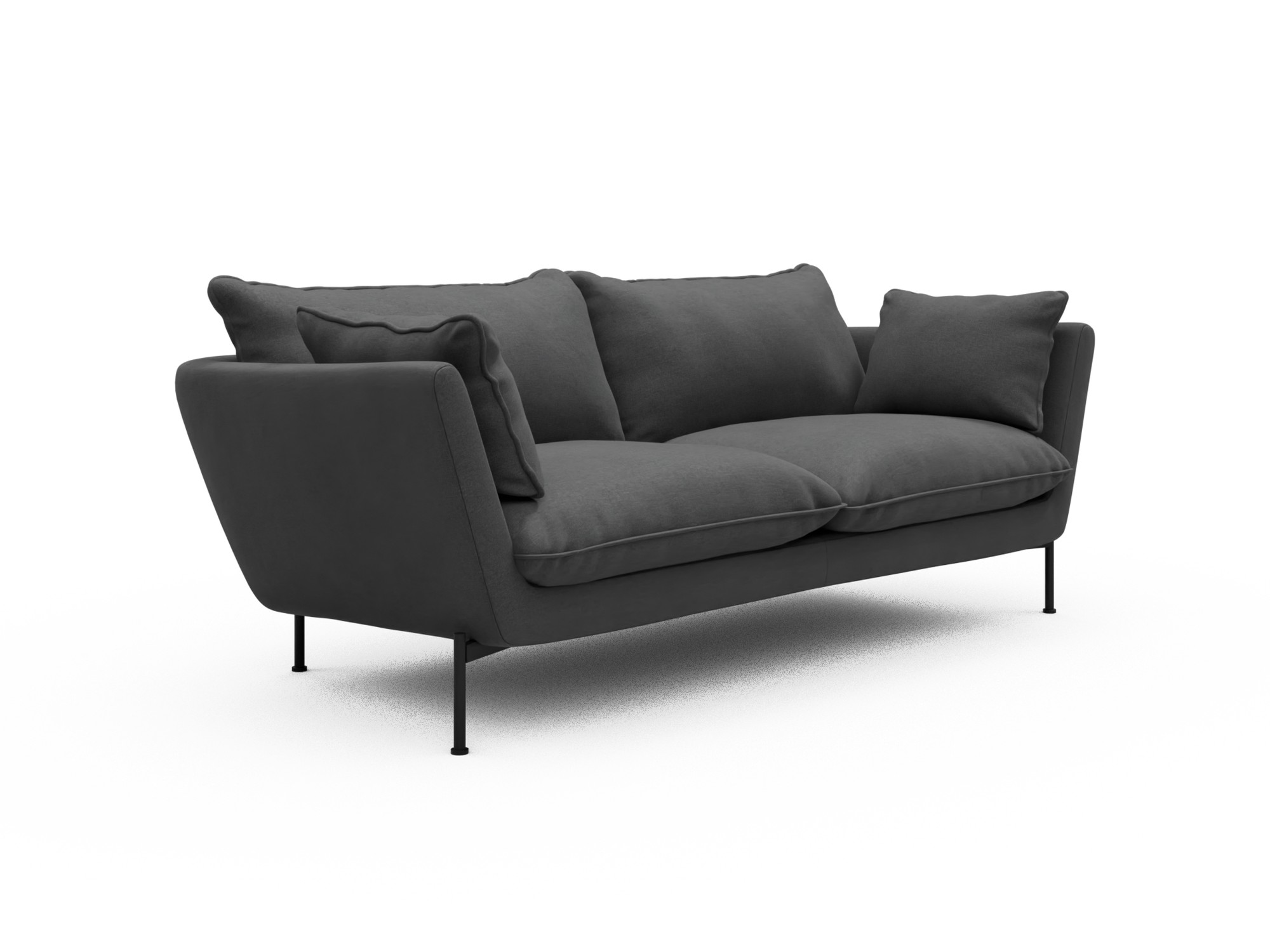 Skandi Home Sofa Anton Soft 2-Sitzer Satya-Zinc moebelfaktor