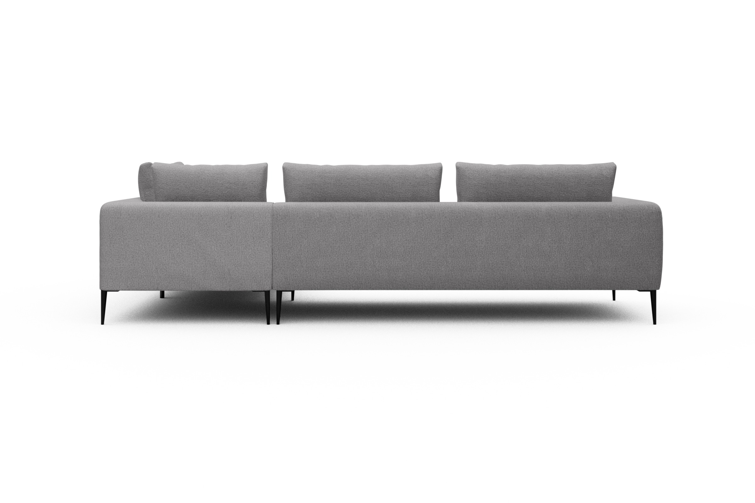 Ecksofa Paul Relax-Ecke links mit 3-Sitzer Sama-Grey