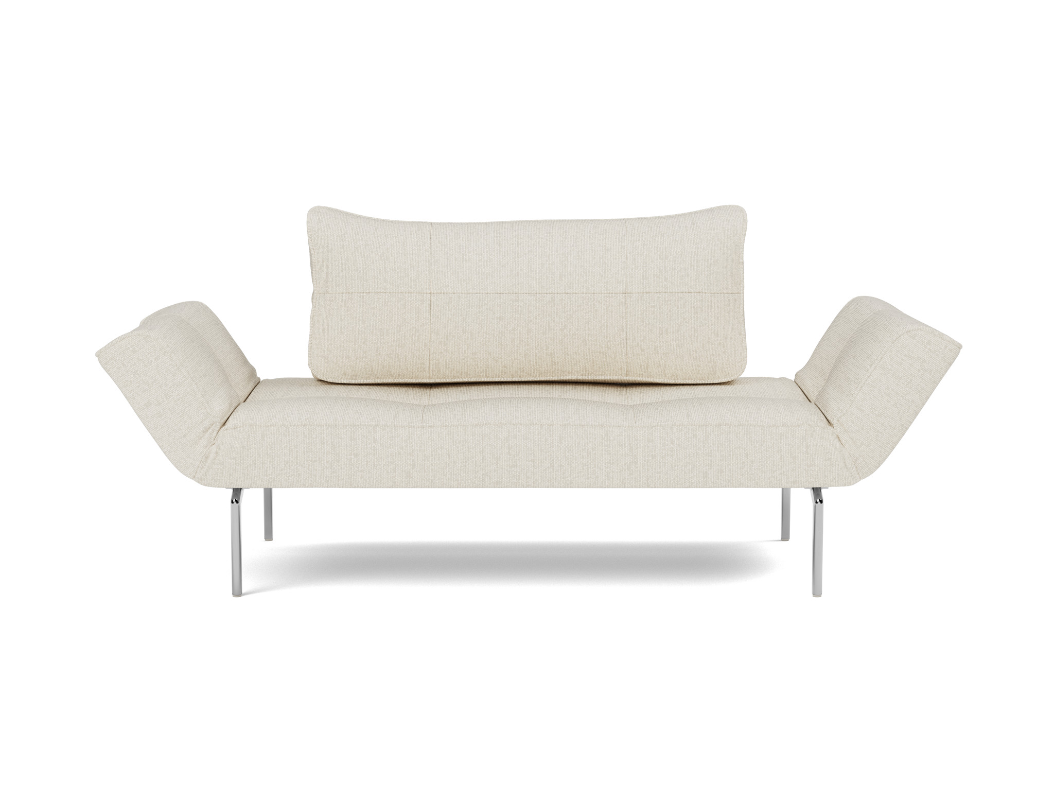 Tagesbett Zeal Boucle Skandi 531-Off-White Beine Straw Aluminium