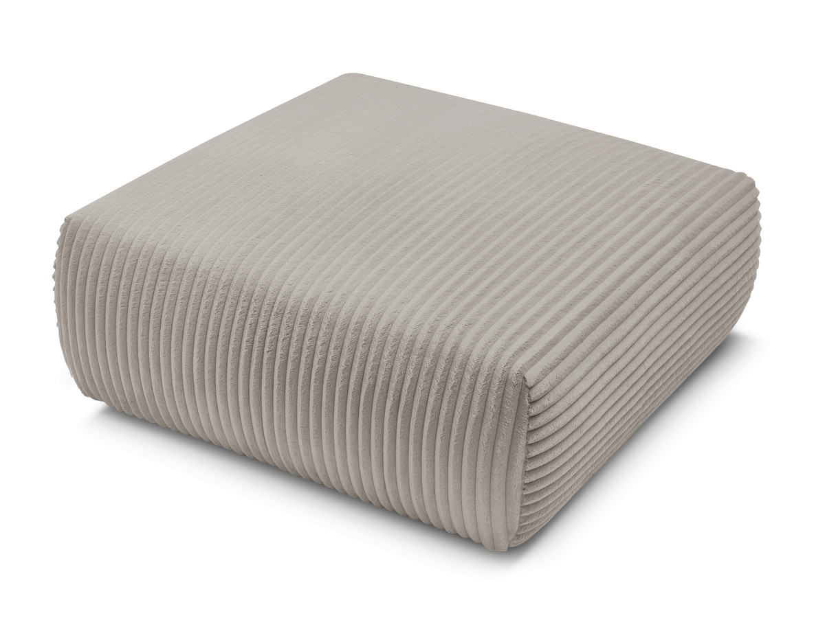 Bobochic Lucien Pouf Breitcord weich Taupe