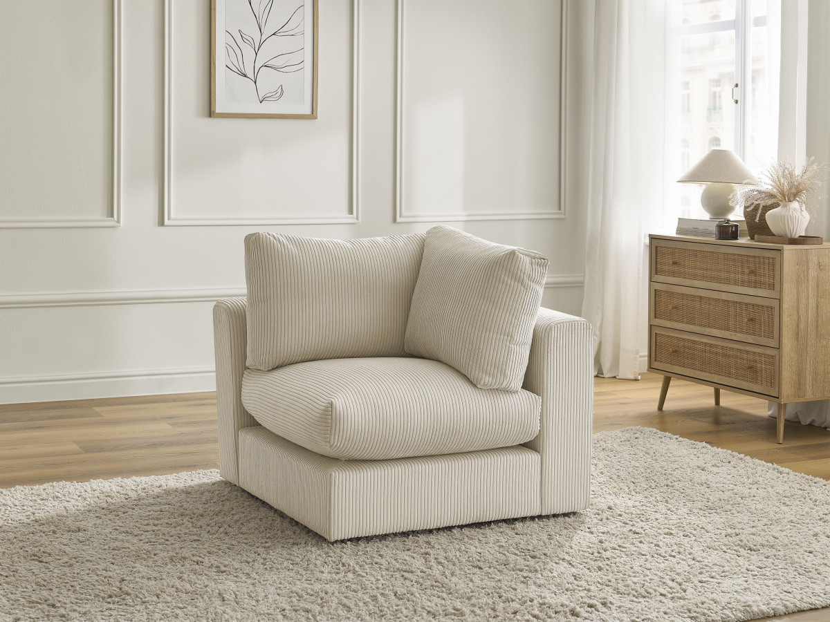 Bobochic Paris Eckmodul Cordsamt Beige