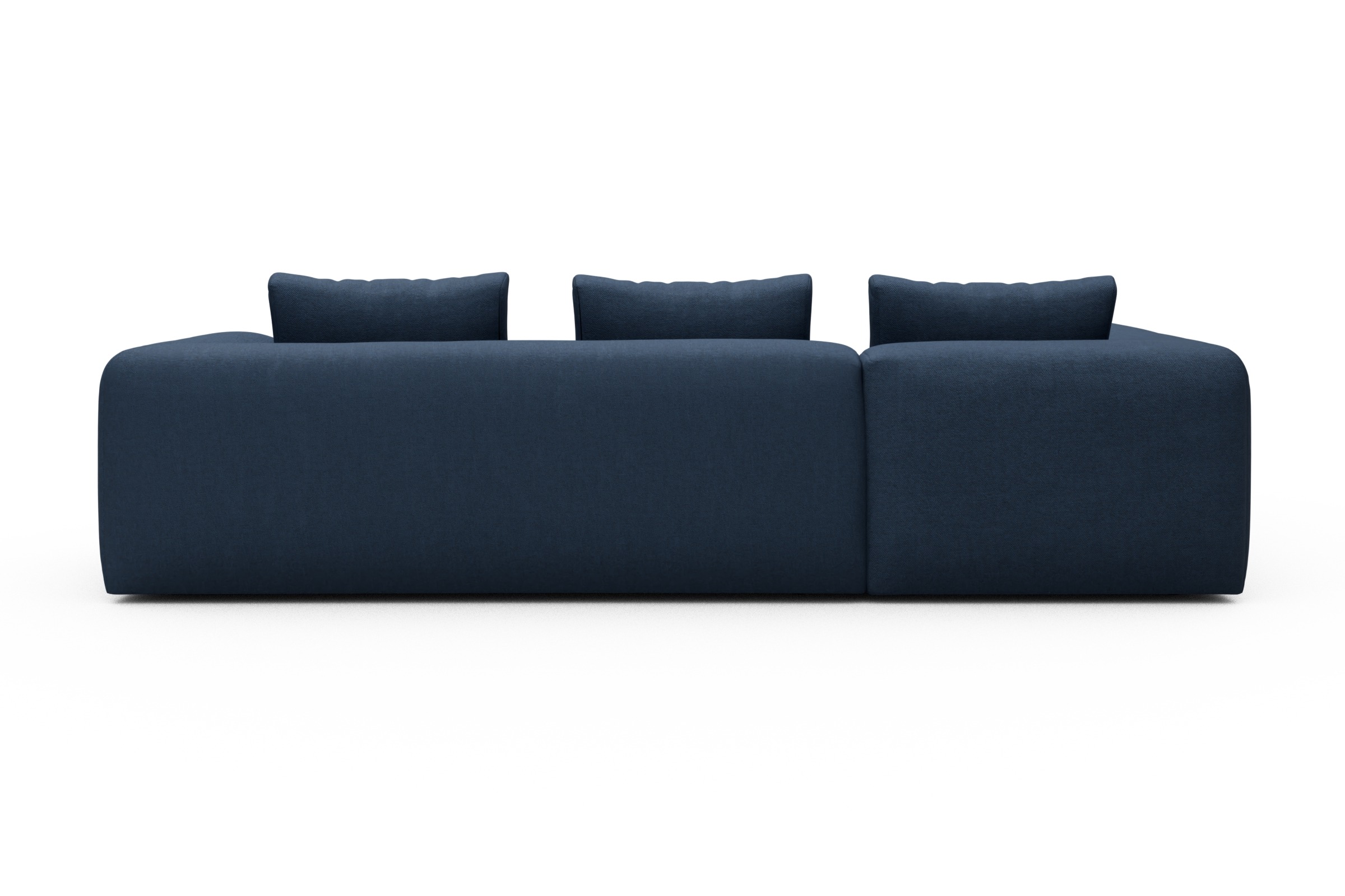 Ecksofa Fred 2x 2,5-Sitzer links offen Weda-Blue
