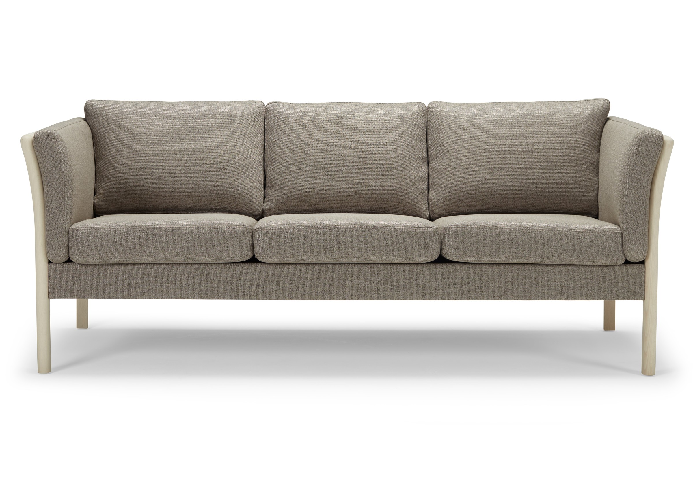 Sofa Nils 3-Sitzer Strukturierter Stoff Denari 486-Warm-Grey
