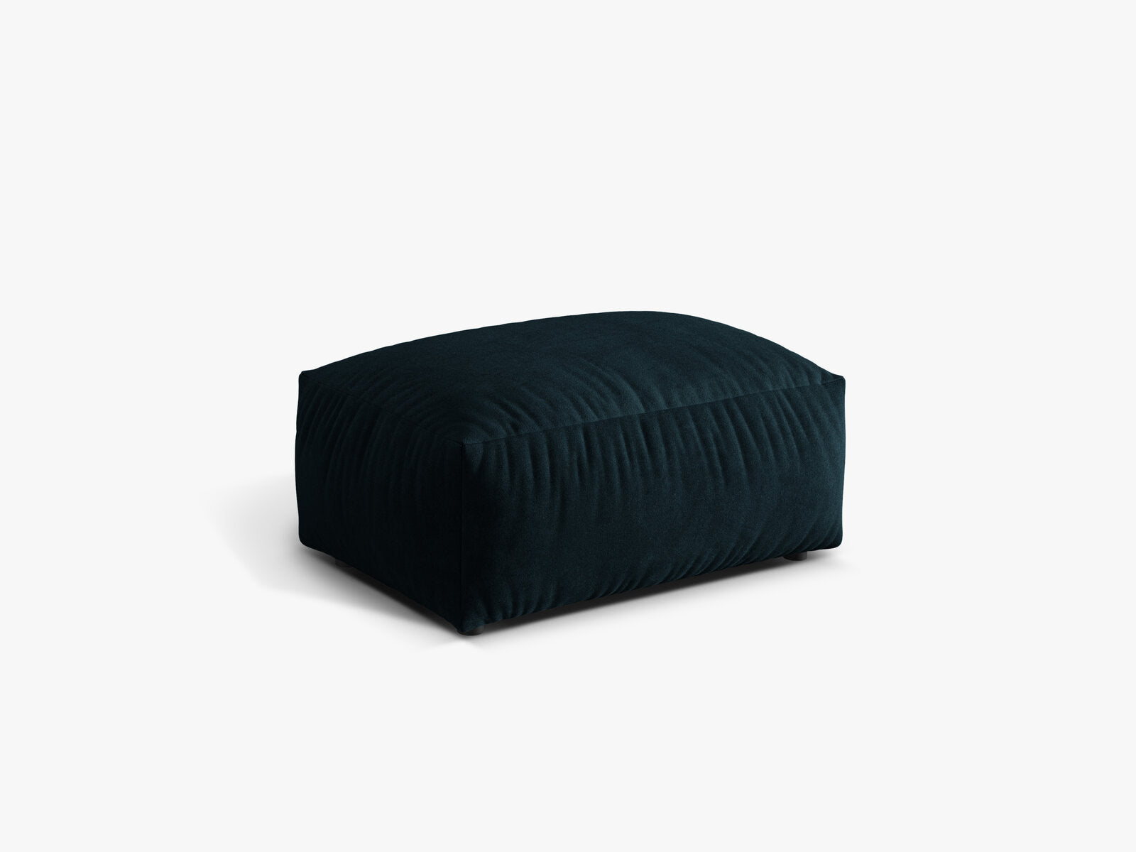 Micadoni Hocker Martina 1-Sitzer Samt Vogue Tiefes Petrol