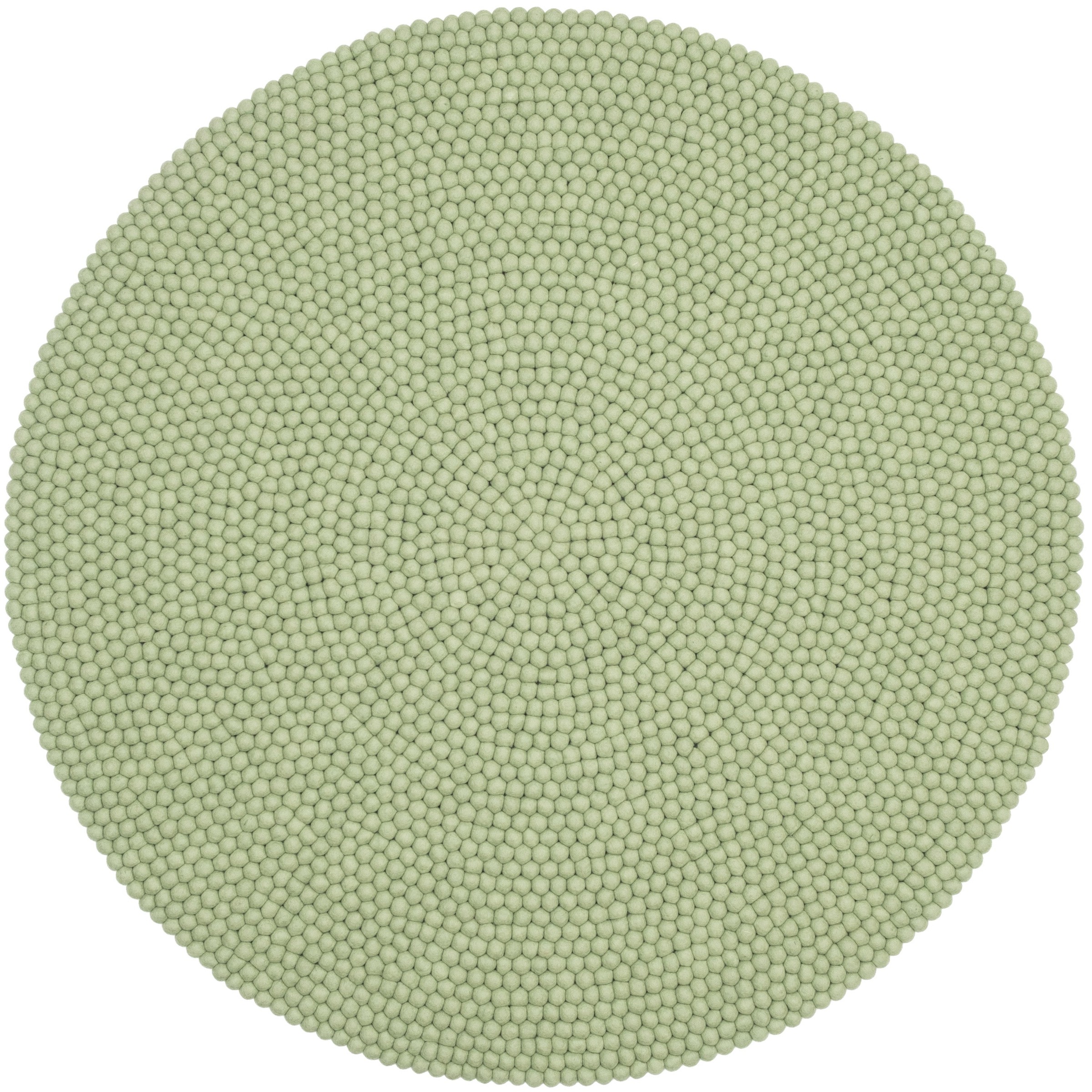 myfelt Lasse Filzkugelteppich Hellgrün