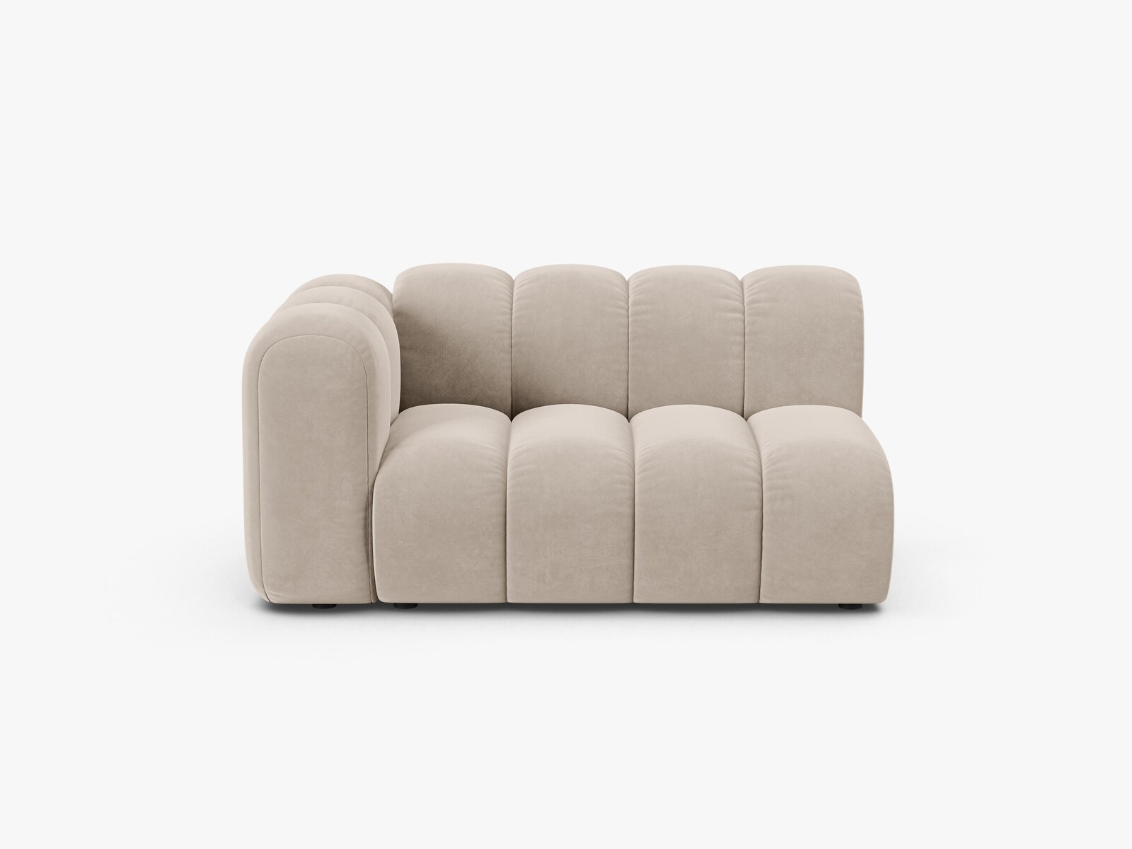 Micadoni Modul Lupine 2-Sitzer Samt Salvador Beige Links