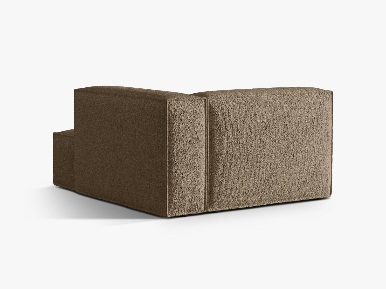 Micadoni Recamiere Nuria 1-Sitzer Rechts Boucle Cappuccino