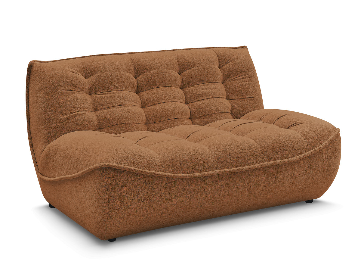 Bobochic Serena Sofamodul 2-Sitzer Melange-Stoff Orange