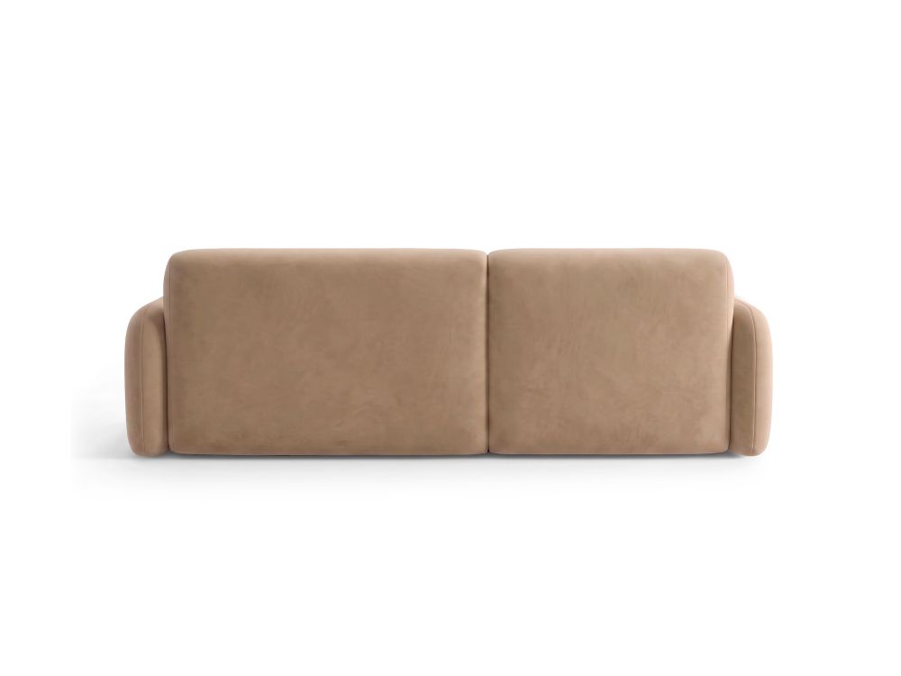 Cosmopolitan Design Ecksofa Malmo 3-Sitzer Samt Bluvel Beige Links