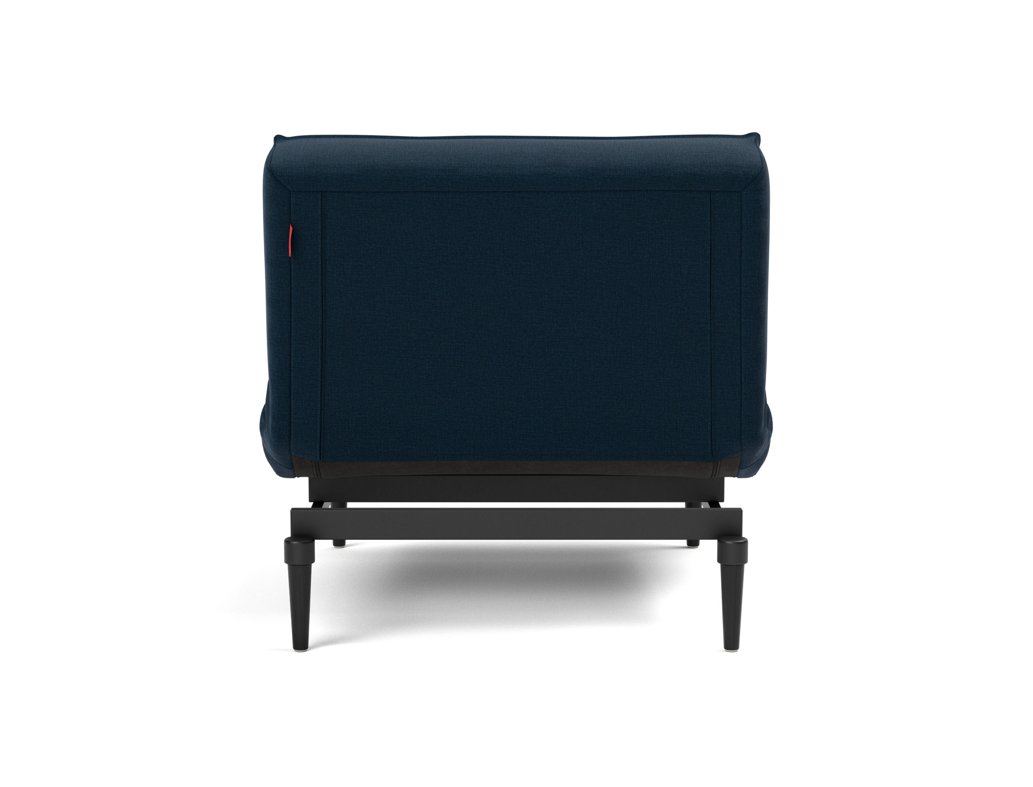 Sessel Splitback Flachgewebe Mixed Dance 528-Blue Beine Styletto Eiche schwarz
