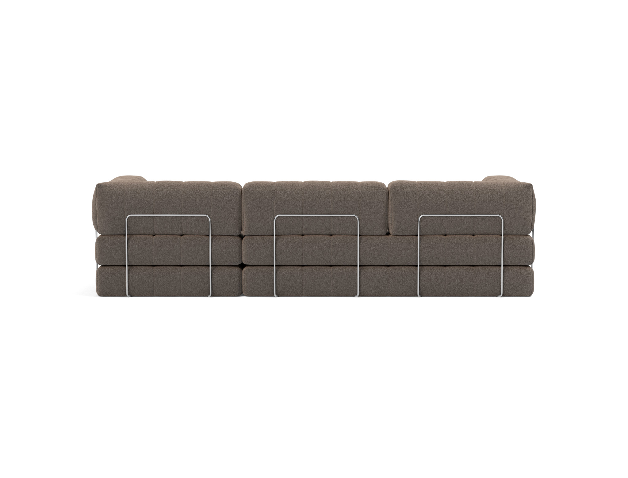Schlafsofa CozyPad Grand mit Armlehnen Boucle Skandi 530-Taupe