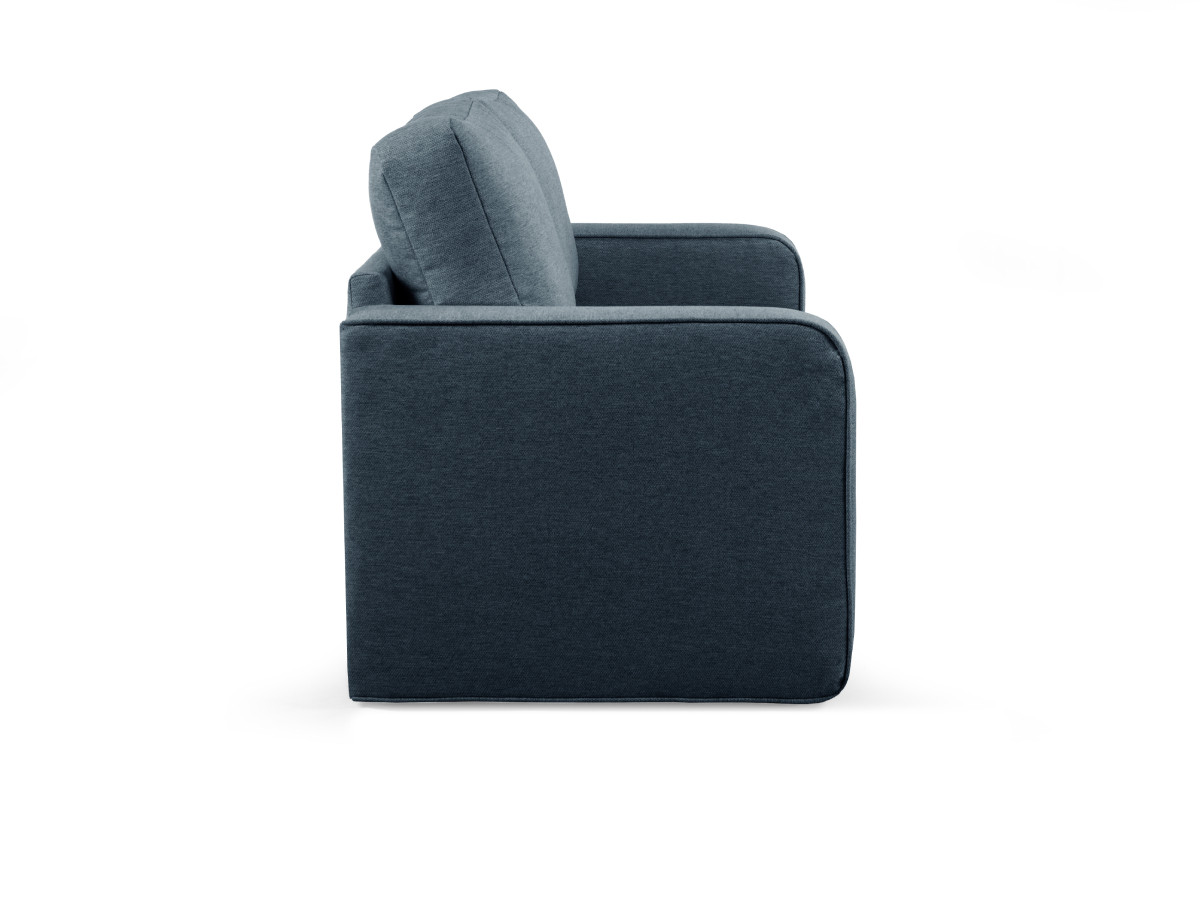 Bobochic Come Schlafsofa 2-Sitzer Melange-Stoff Dunkelblau