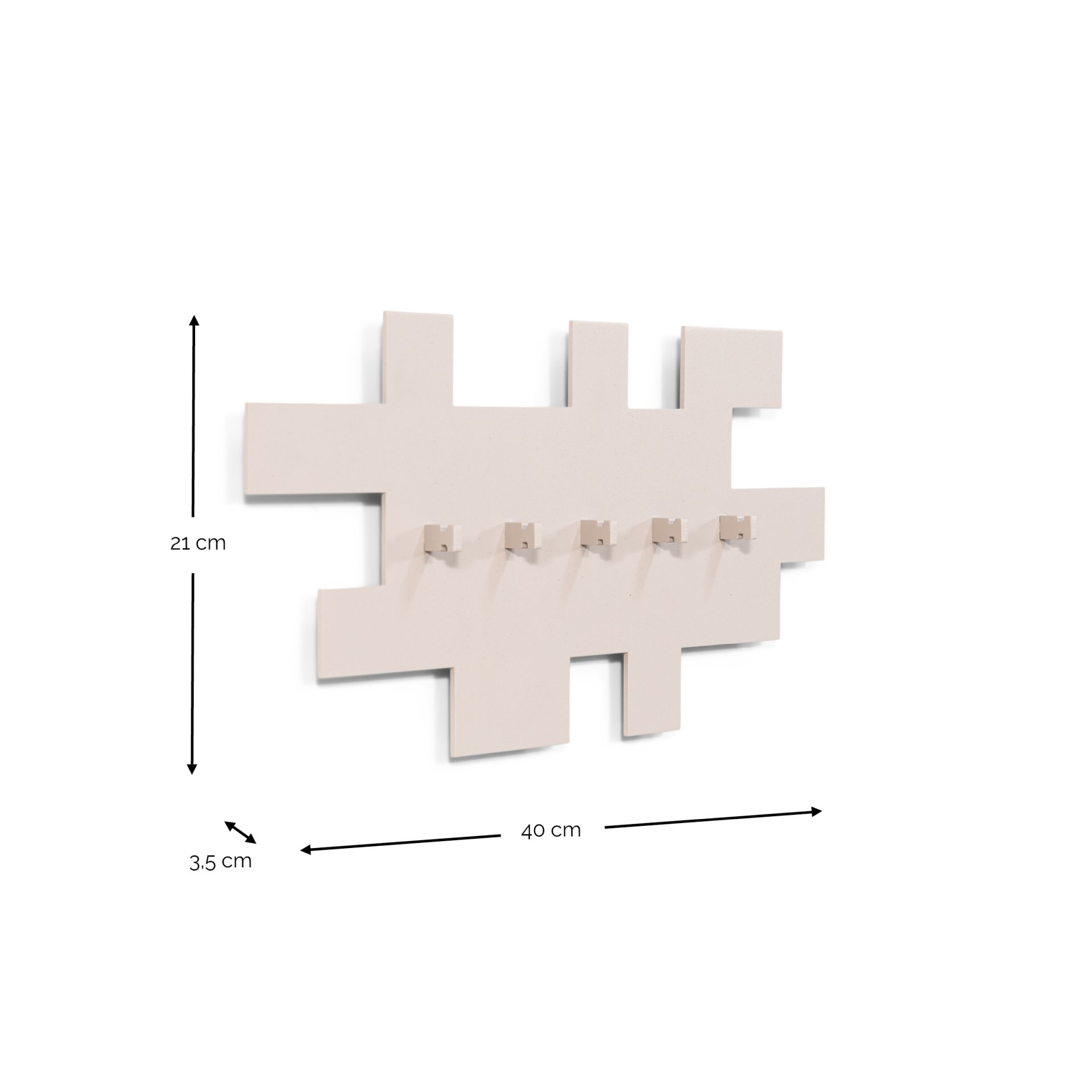 Spinder Design Garderobe Tetromino Silky Taupe