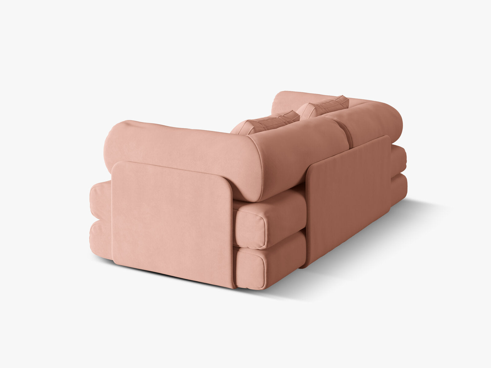 Micadoni Sofa Dreamy 3-Sitzer mit Schlaffunktion Samt Salvador Rosa