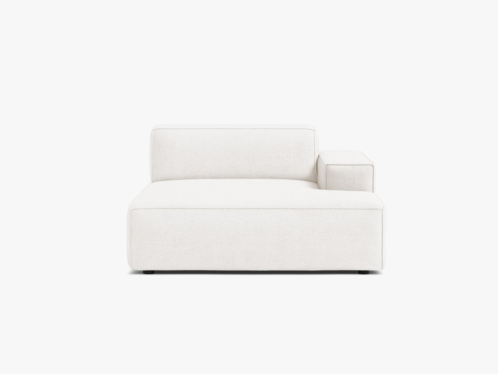 Micadoni Jodie Chaiselongue Rechts Boucle Baloo Weiß