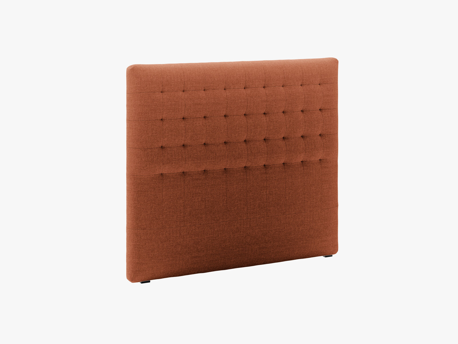 Micadoni Nova Samtiger Kopfteil 120 cm (H 120 cm) Strukturierter Stoff Liberty Ziegel 140x120