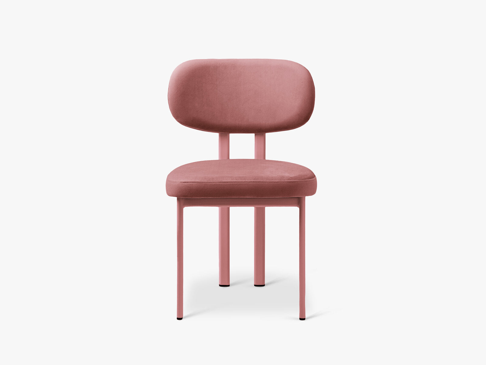 Micadoni Stuhl Sam Samt Magic Velvet Rosa Flamingo