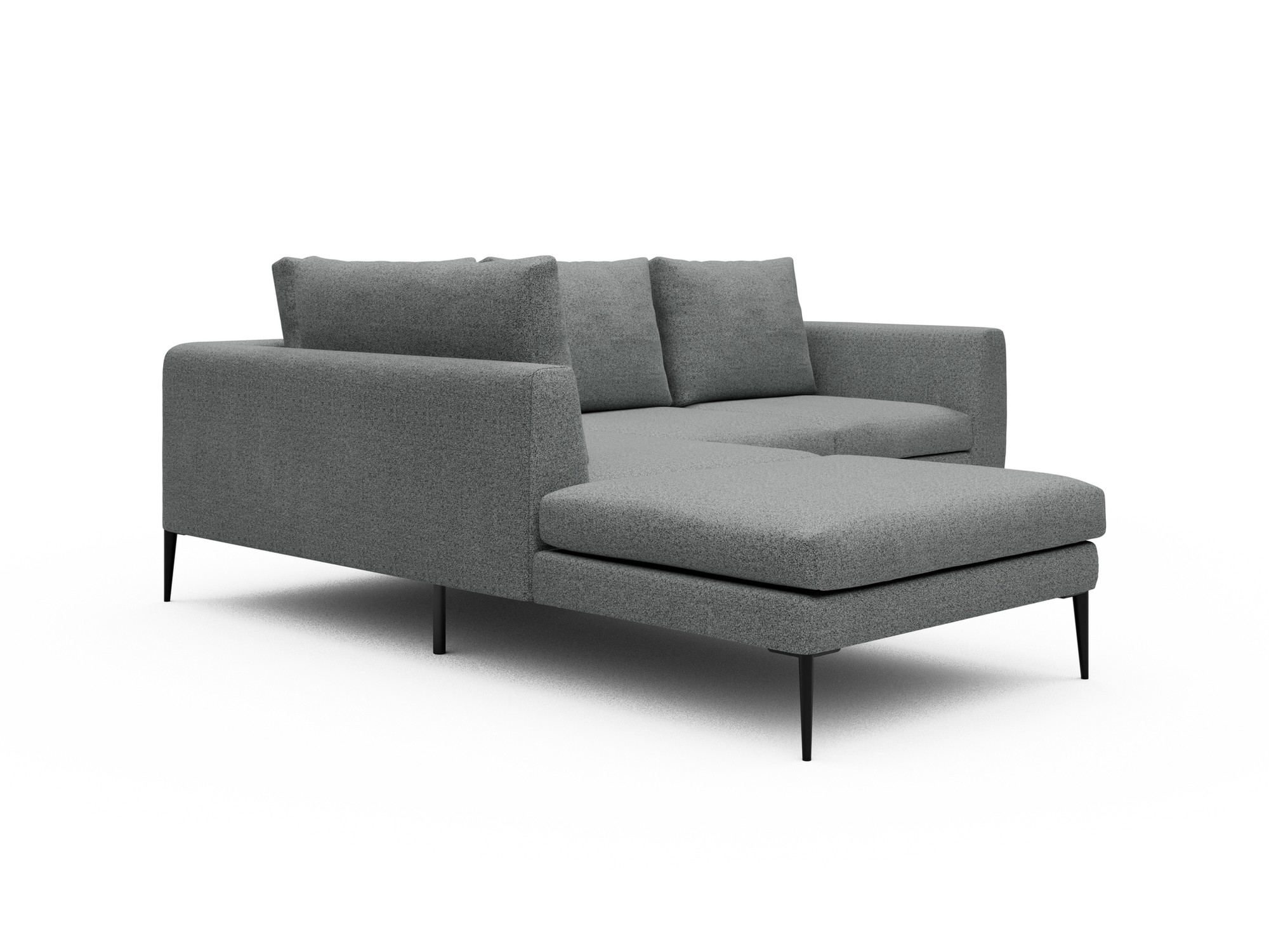 Skandi Home Ecksofa Paul Relax-Ecke links mit 2-Sitzer Aivi-Gravet-Grey moebelfaktor