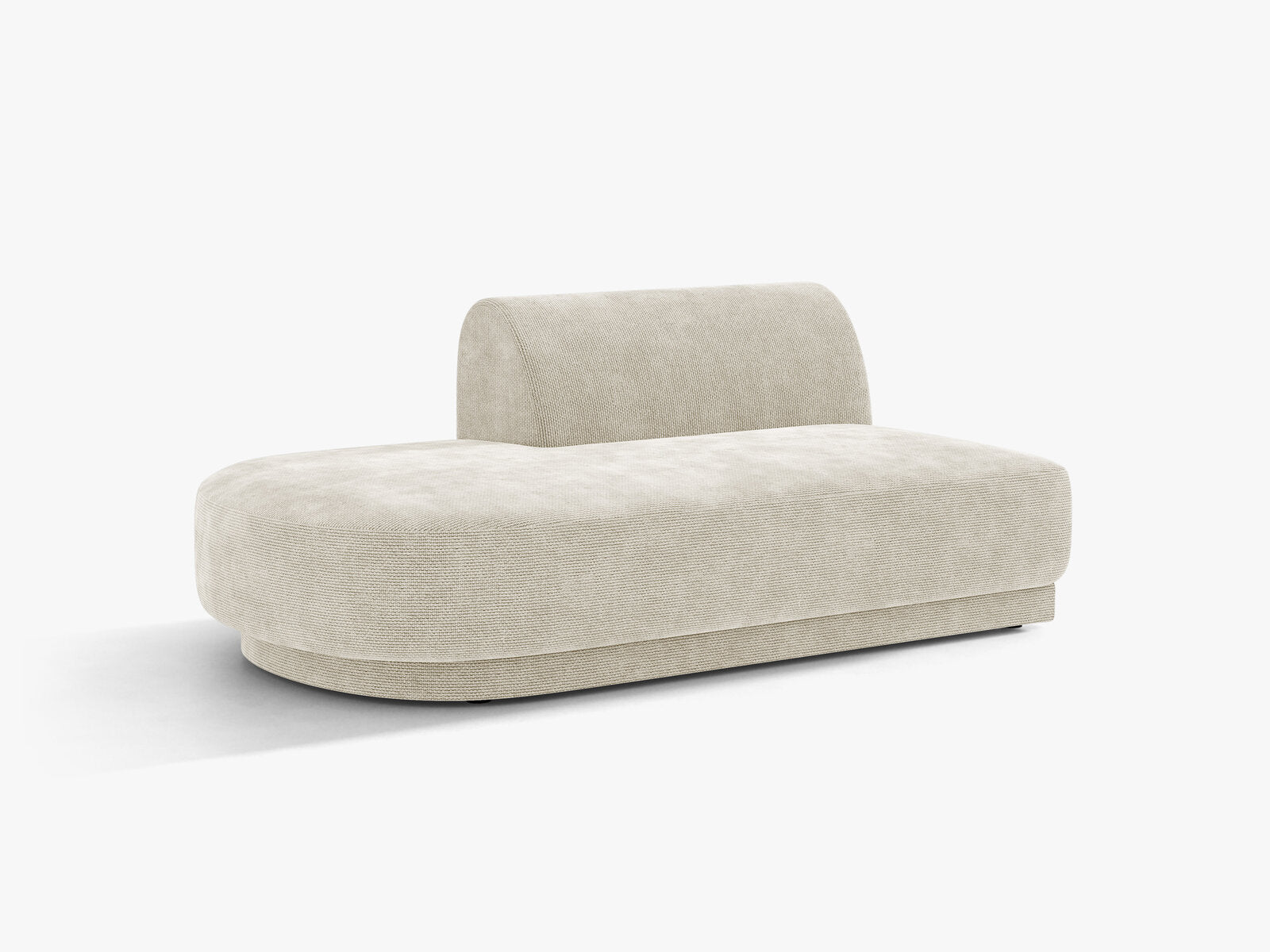 Micadoni 2-Sitzer Sitzmodul offen Miley Chenille Eden Helles Beige Links