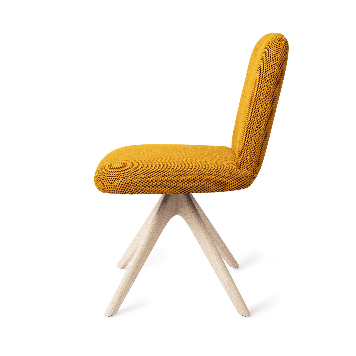 Jesper Home Esszimmerstuhl Taiwa Groovy Garam Revolve Eiche gebleicht