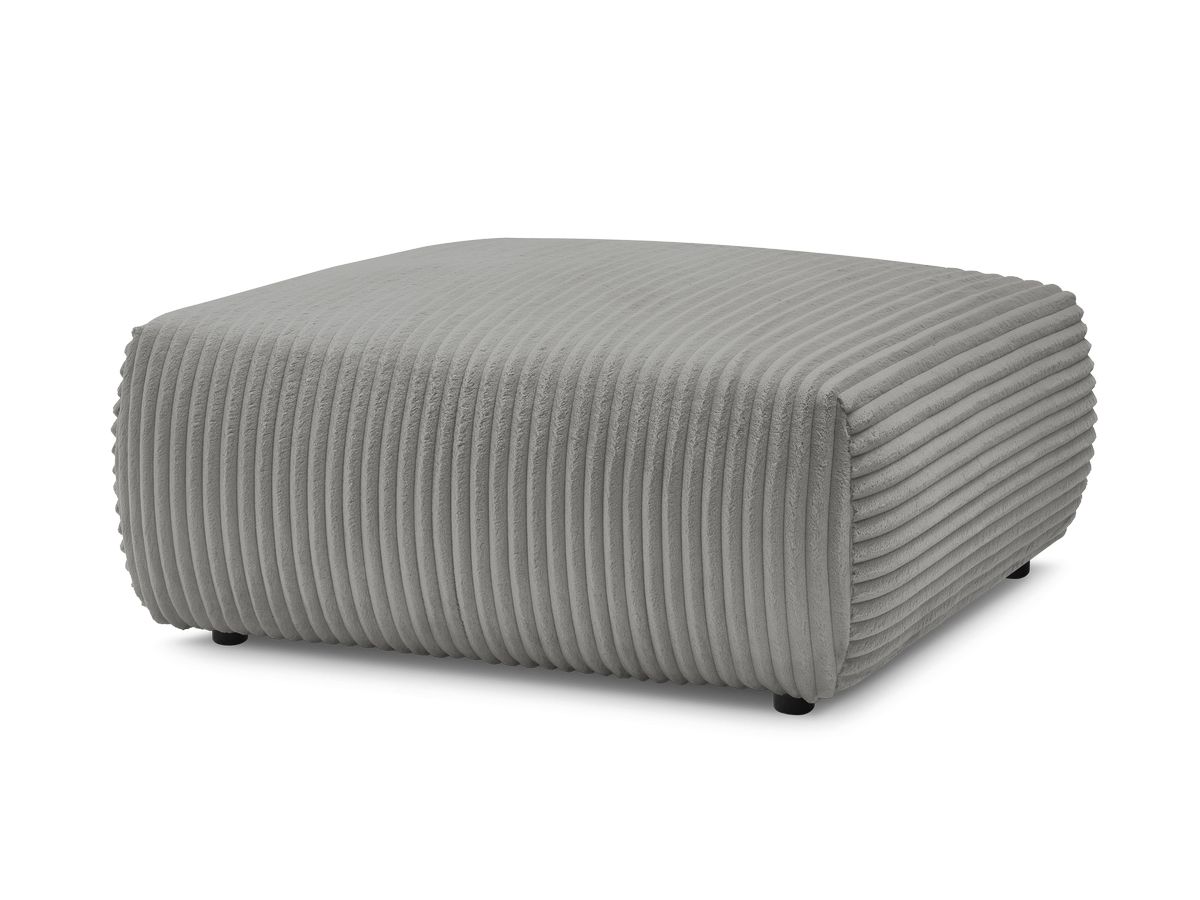 Bobochic Lucien Pouf Breitcord weich Dunkelgrau