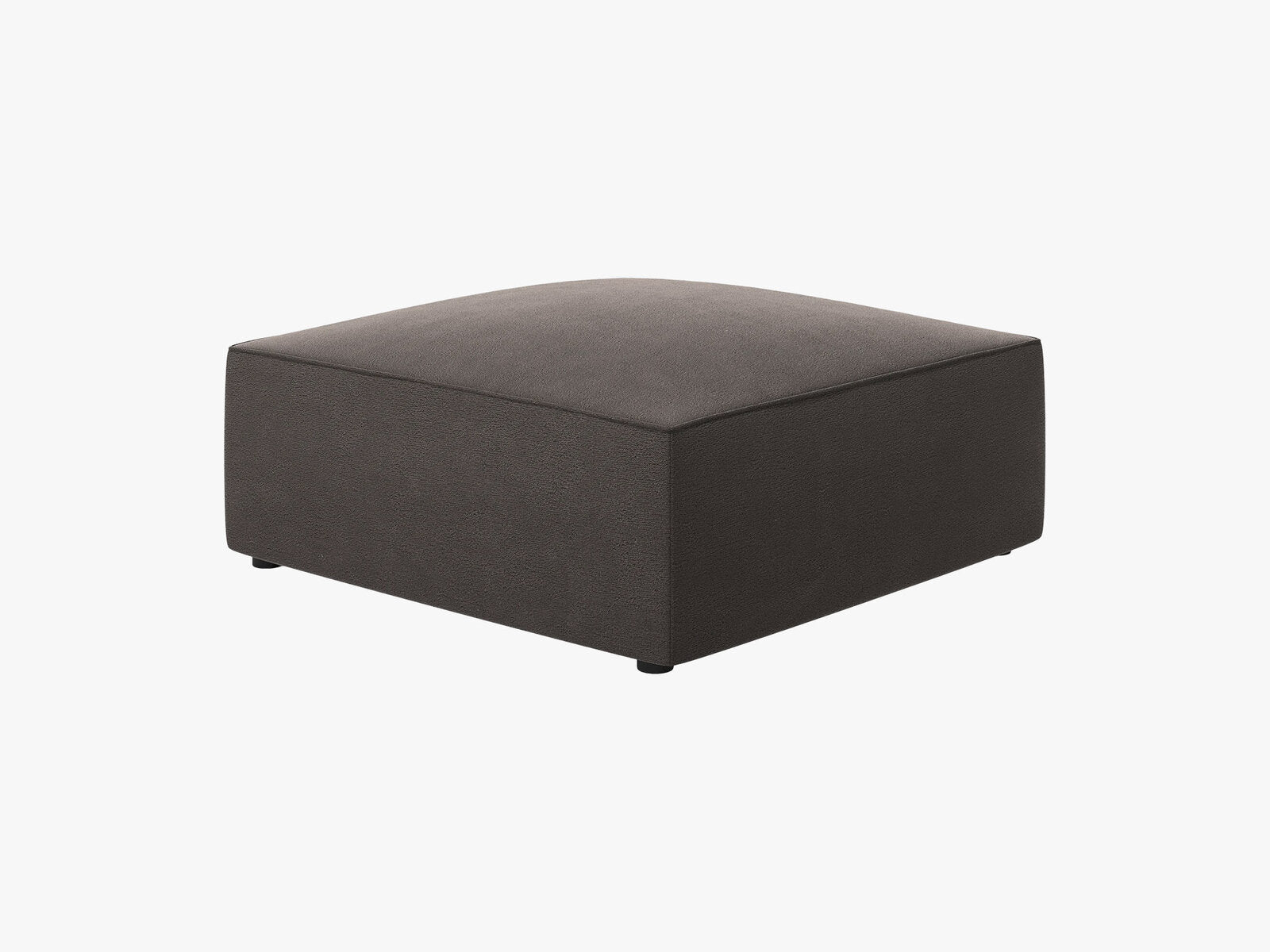 Micadoni Hocker Ruby 1-Sitzer Samt Salvador Dunkelgrau