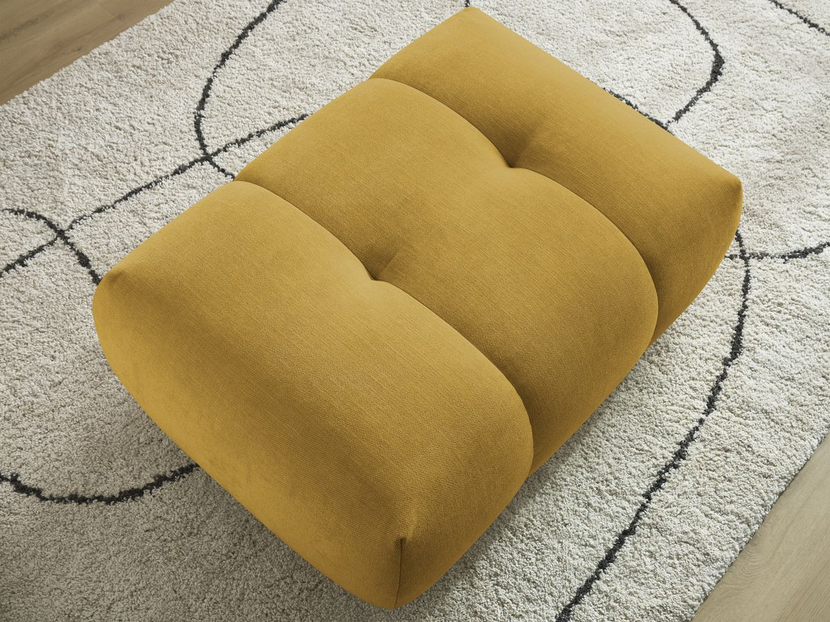 Bobochic Fuji Pouf Stoff Gelb