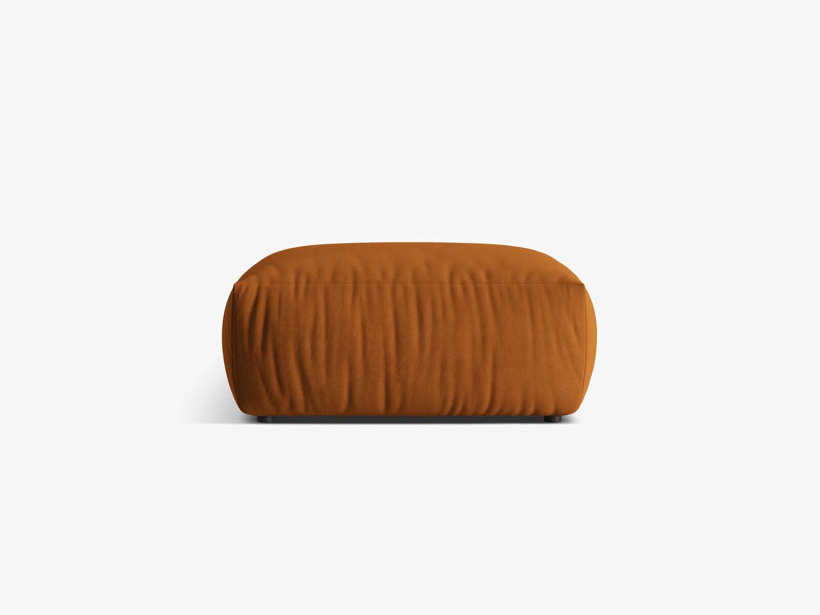 Micadoni Hocker Chris 1-Sitzer Samt Terrakotta