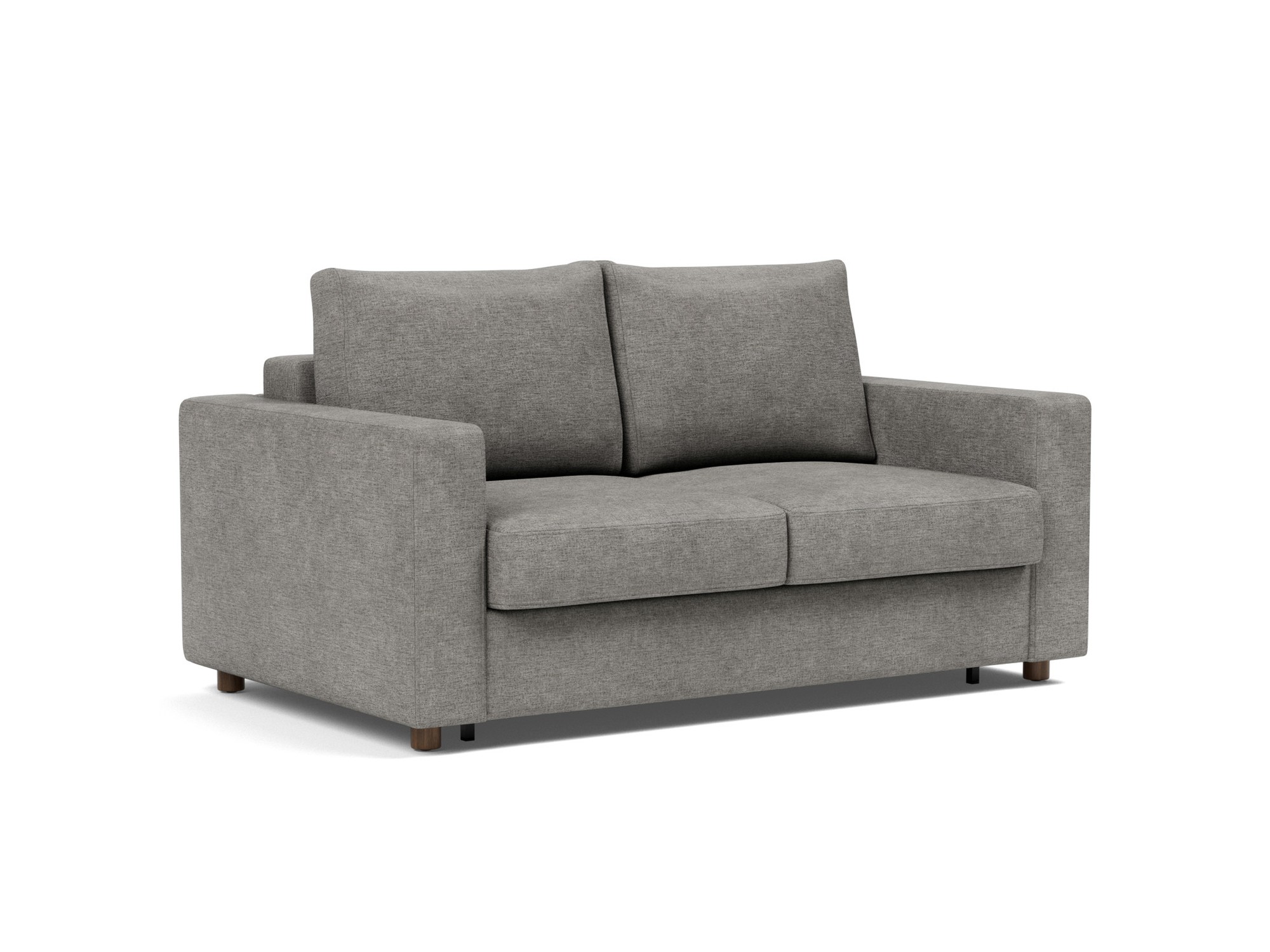 Schlafsofa Neah mit Standard-Armlehnen 140 Flachgewebe Avella 282-Warm-Grey