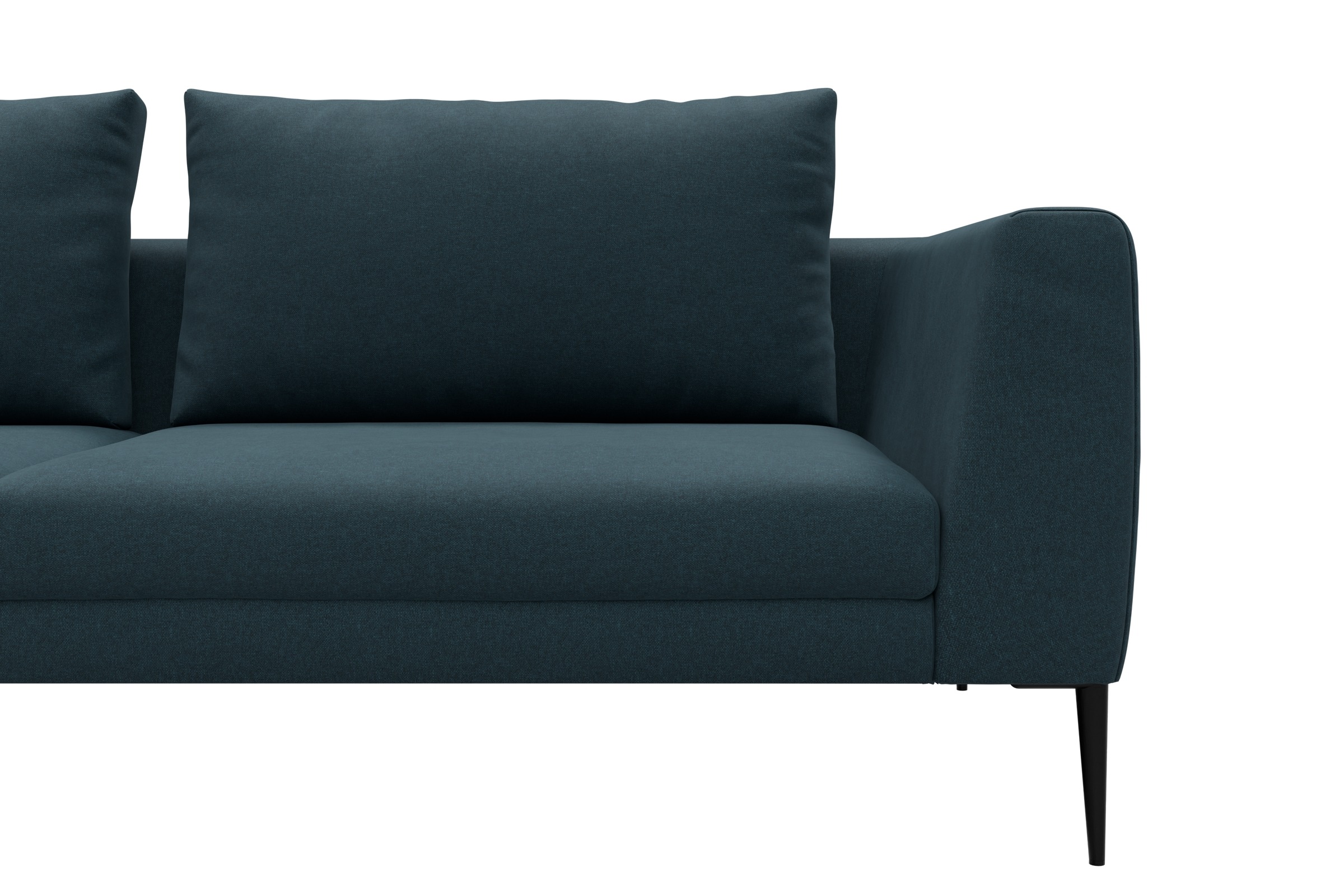 Ecksofa Paul Relax-Ecke links mit 3-Sitzer Satya-Indigo