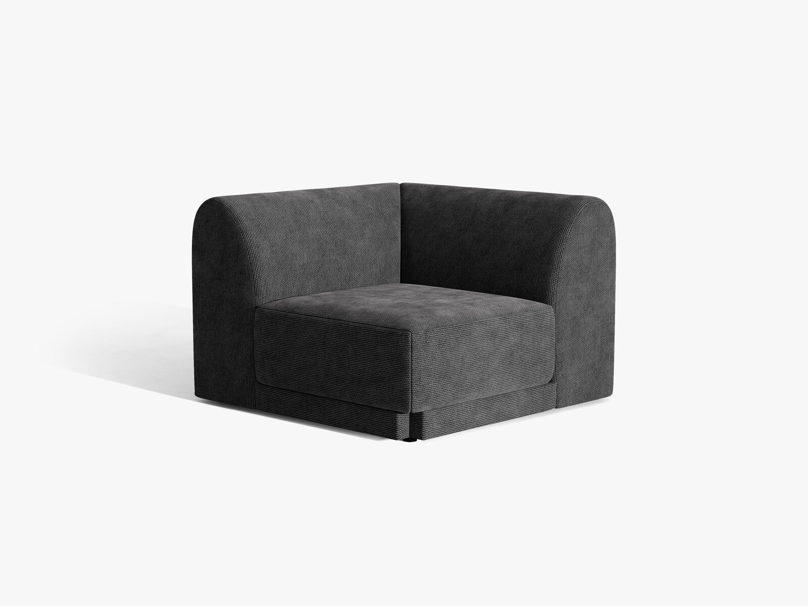 Micadoni Modul Ecke Miley Chenille Haga Schwarz