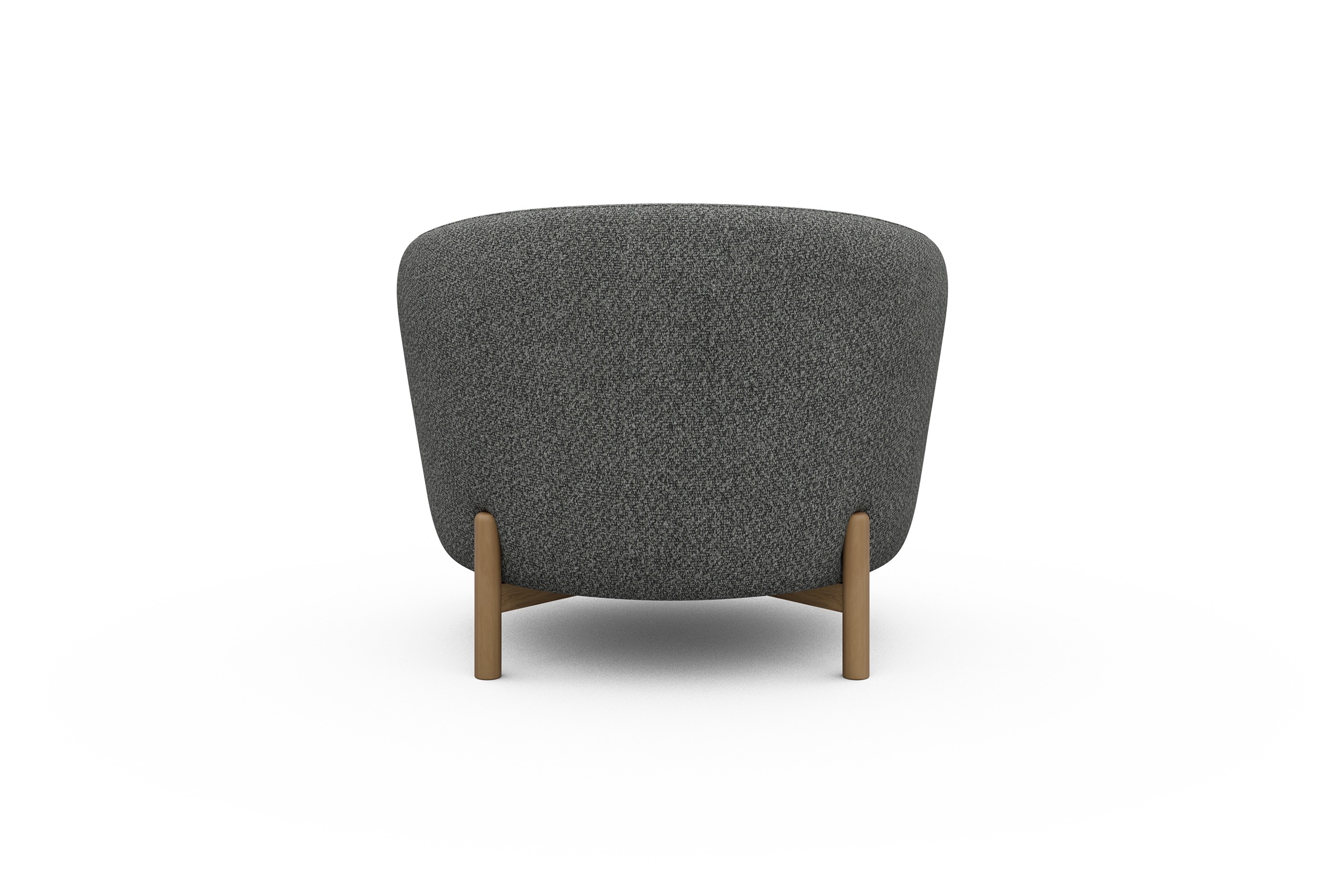 Sessel Ronda Holzbeine Eiche Natur Vanora-Warm-Grey