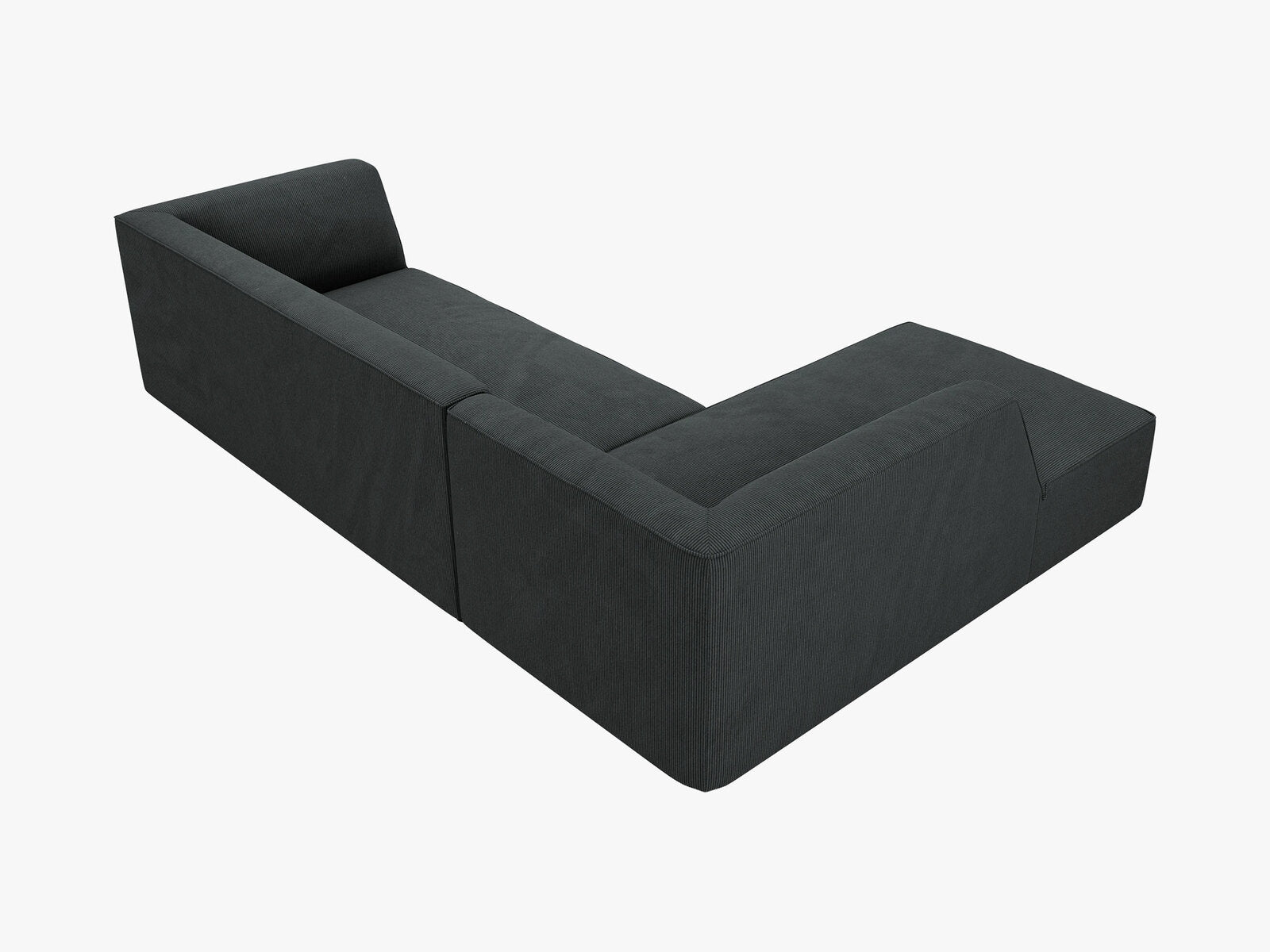 Micadoni 4-Sitzer Modular Sofa Ruby Links Kord Scala Schwarz