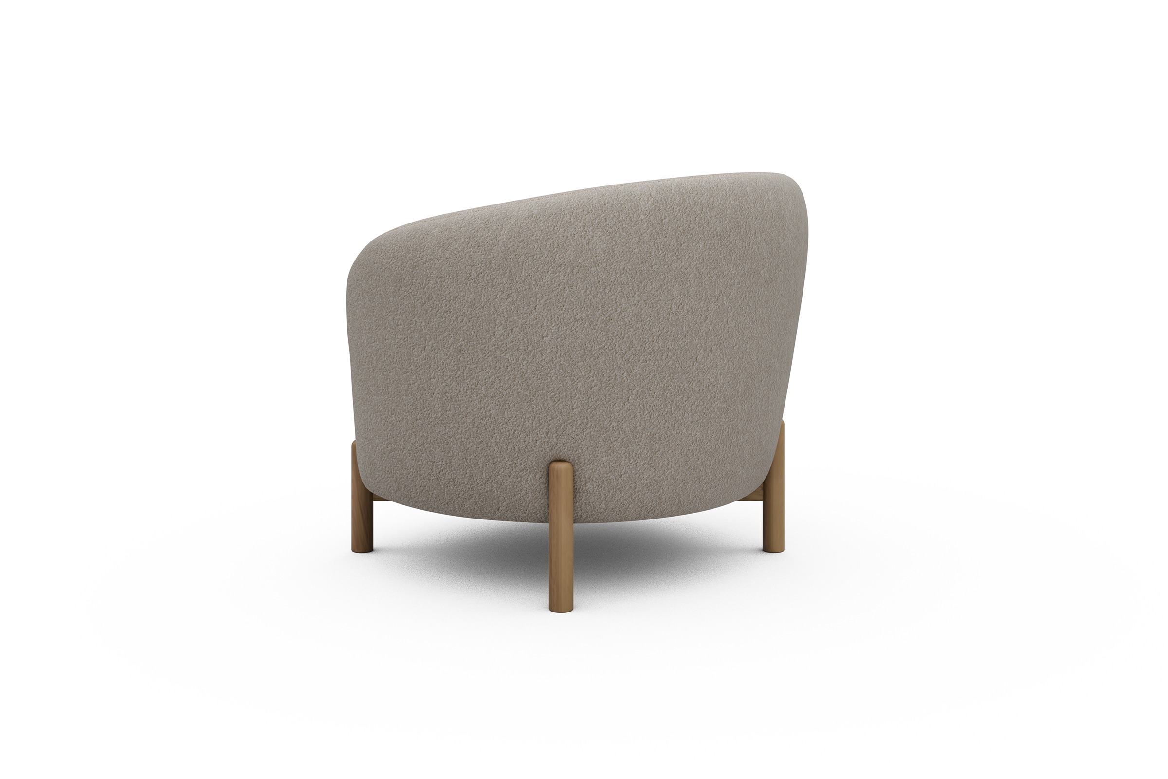 Sessel Ronda Holzbeine Eiche Natur Aivi-Lace-Beige