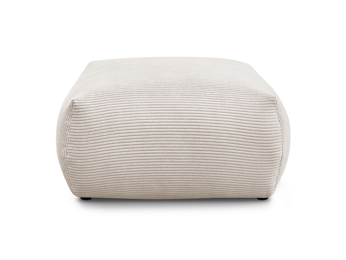 Bobochic Voltaire Pouf 106 × 90 cm Cordsamt Beige