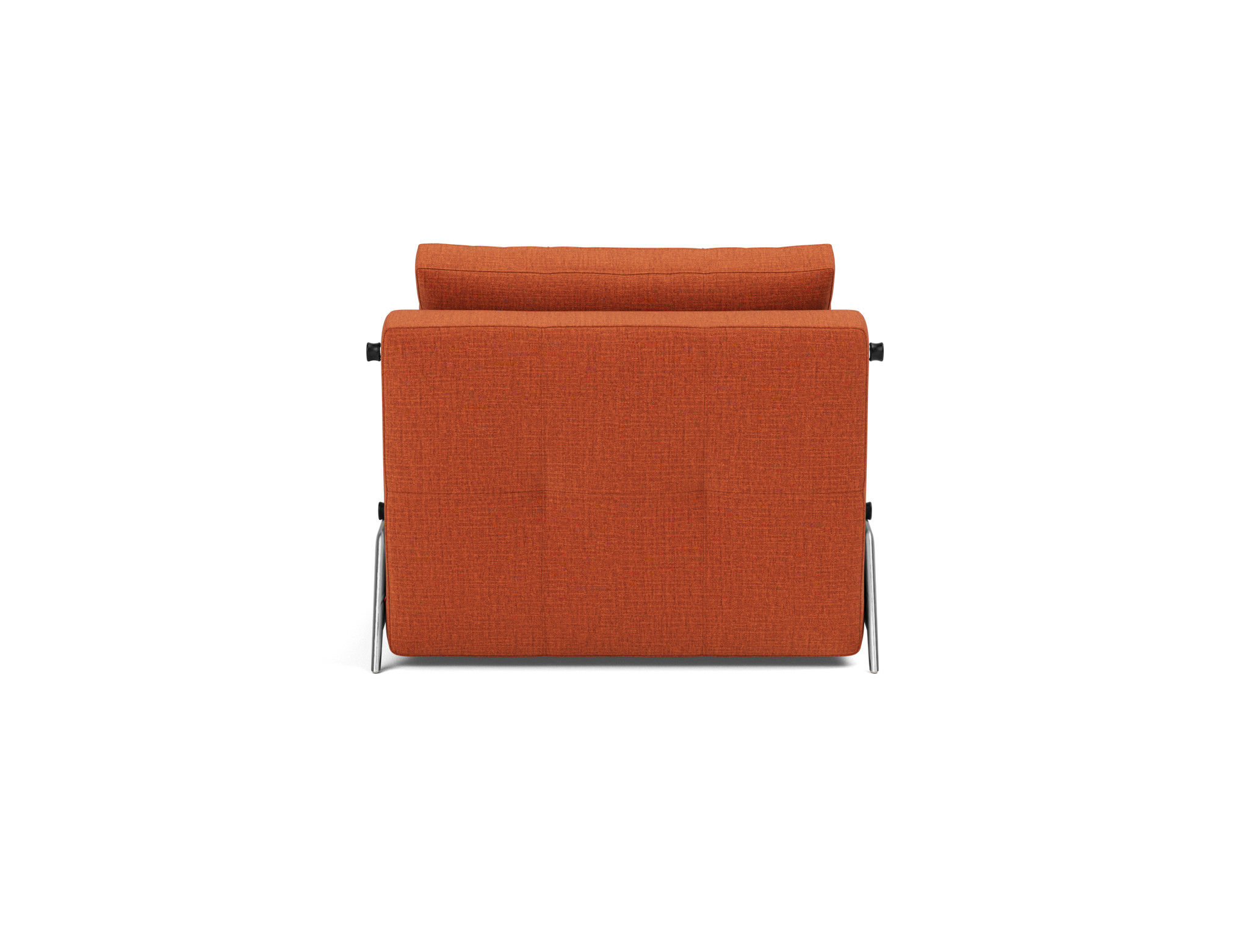 Schlafsessel Cubed 90 Chenille Esina 412-Rust-Orange Beine Aluminium