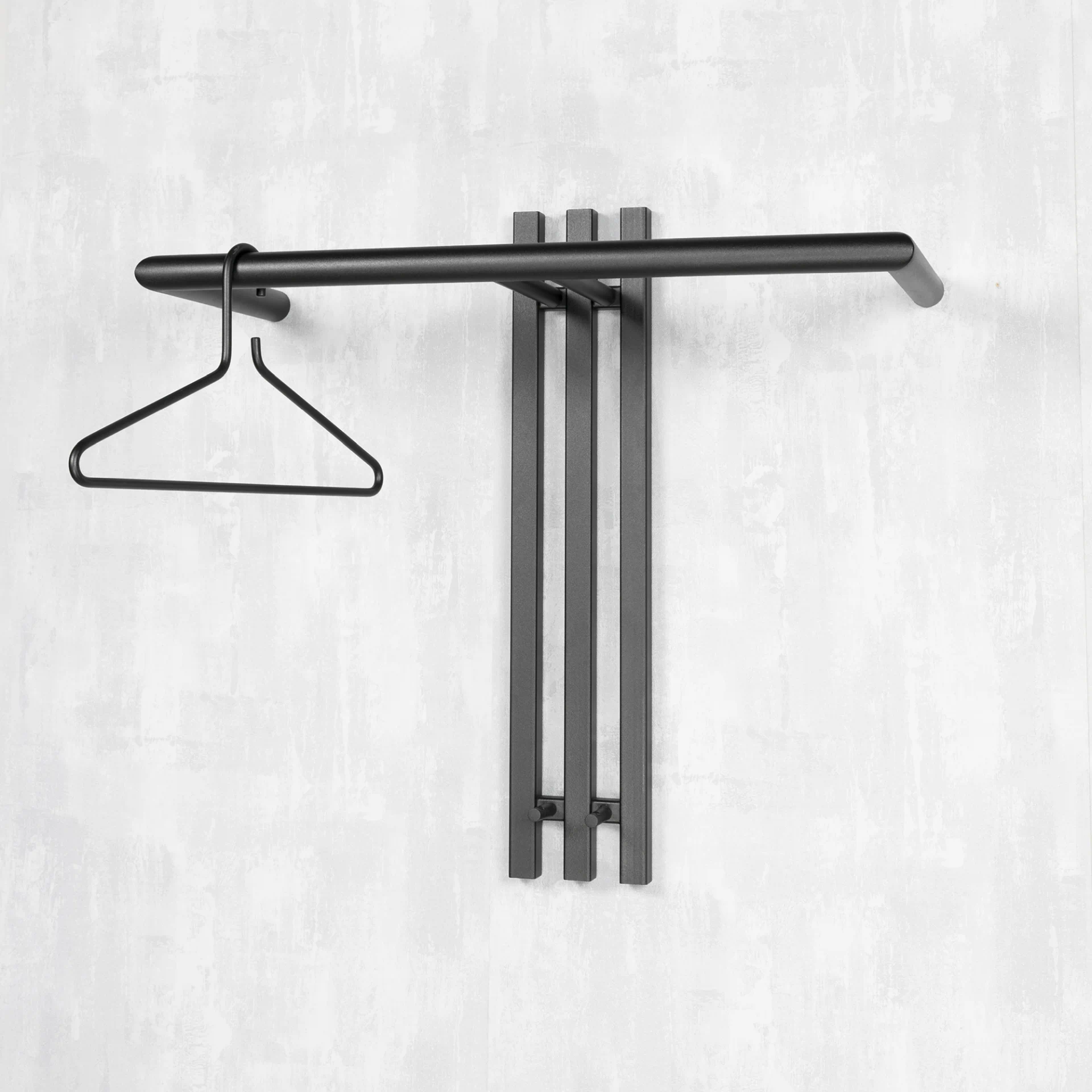 Spinder Design Senza 1 Wandgarderobe Schwarz